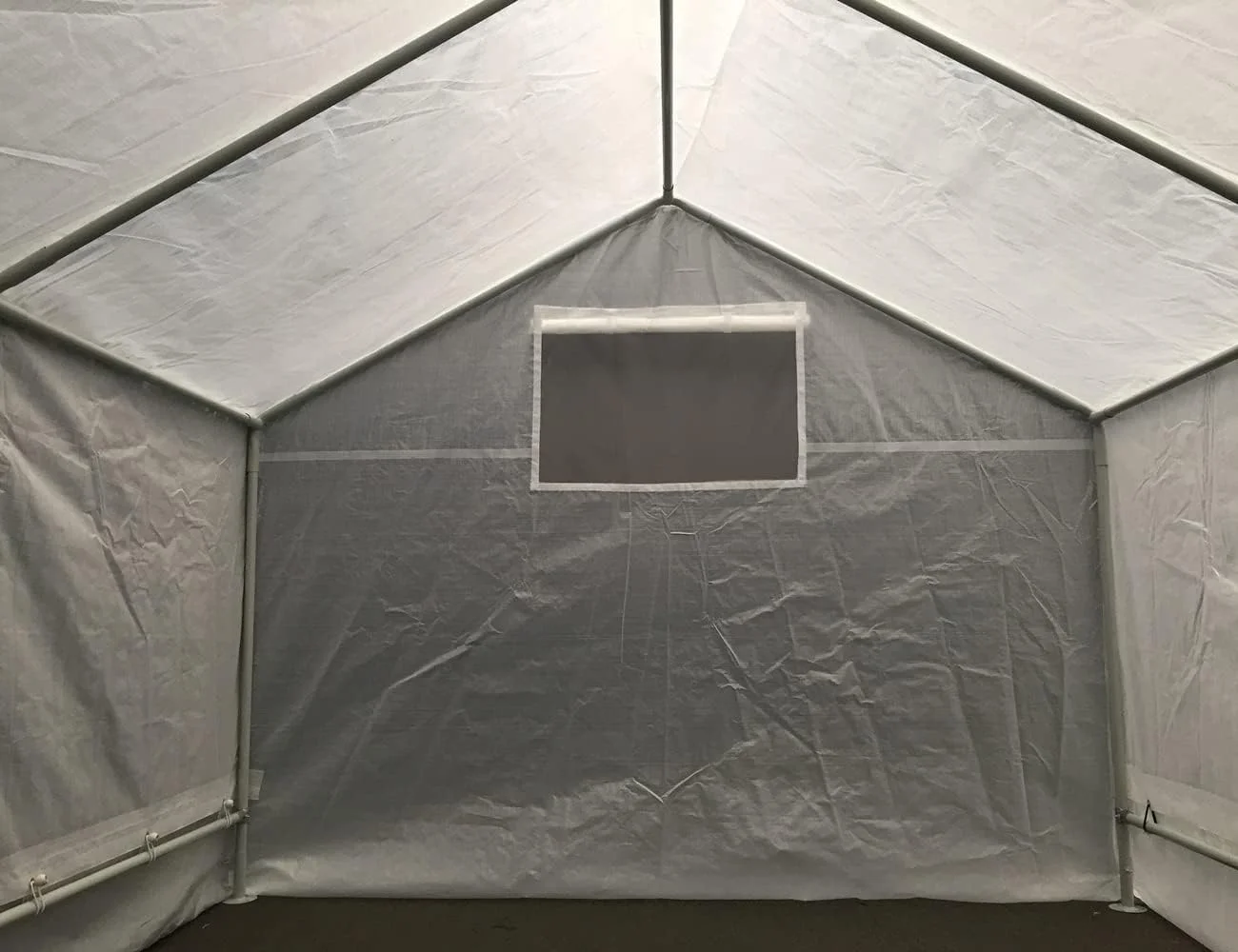 Greenhouse 10-Feet By 10-Feet, 1 3/8-Inch Steel Frame, 6-Leg, Opaque, GH1010