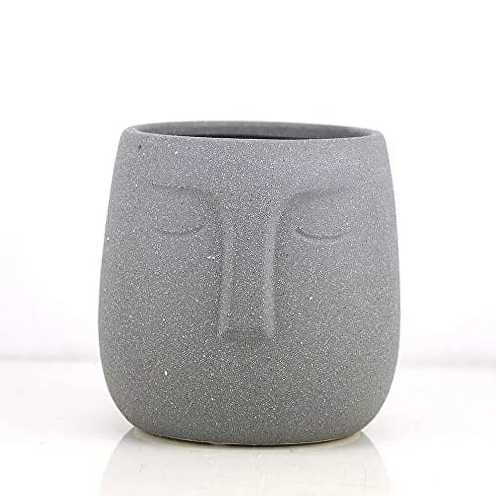 Mini Face Ceramic Pot for Plant (5.5