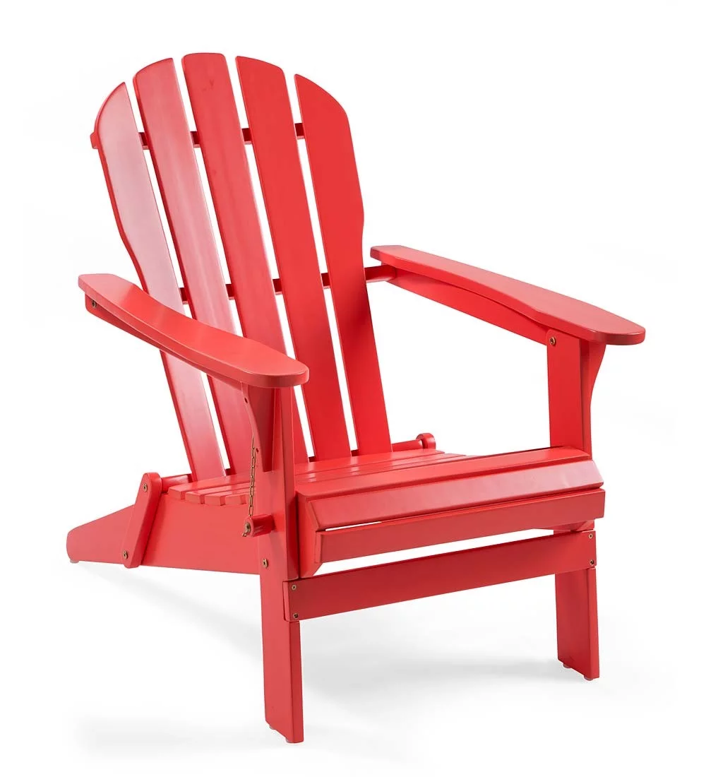 Plow & Hearth Wooden Adirondack Chair - Natural Stain
