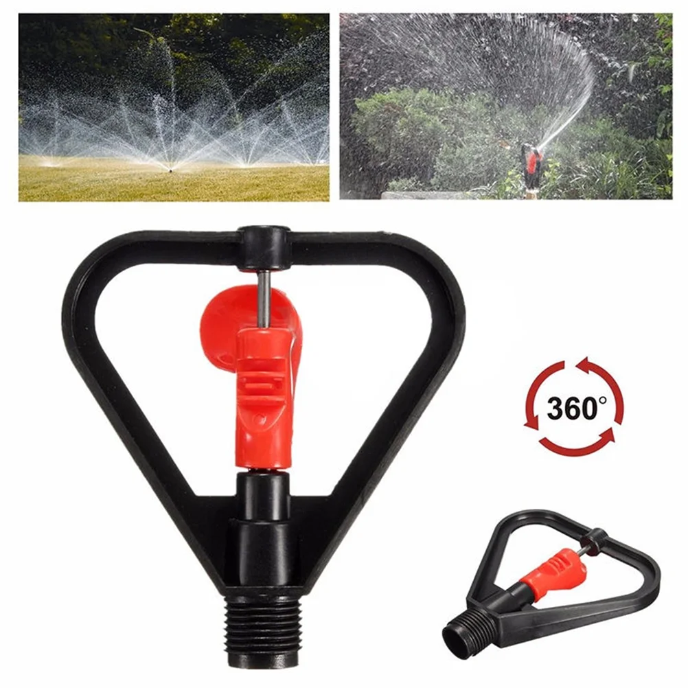 DN15 Yard Garden Lawn Irrigation 360° Rotation Water Sprinkler Head Plastic