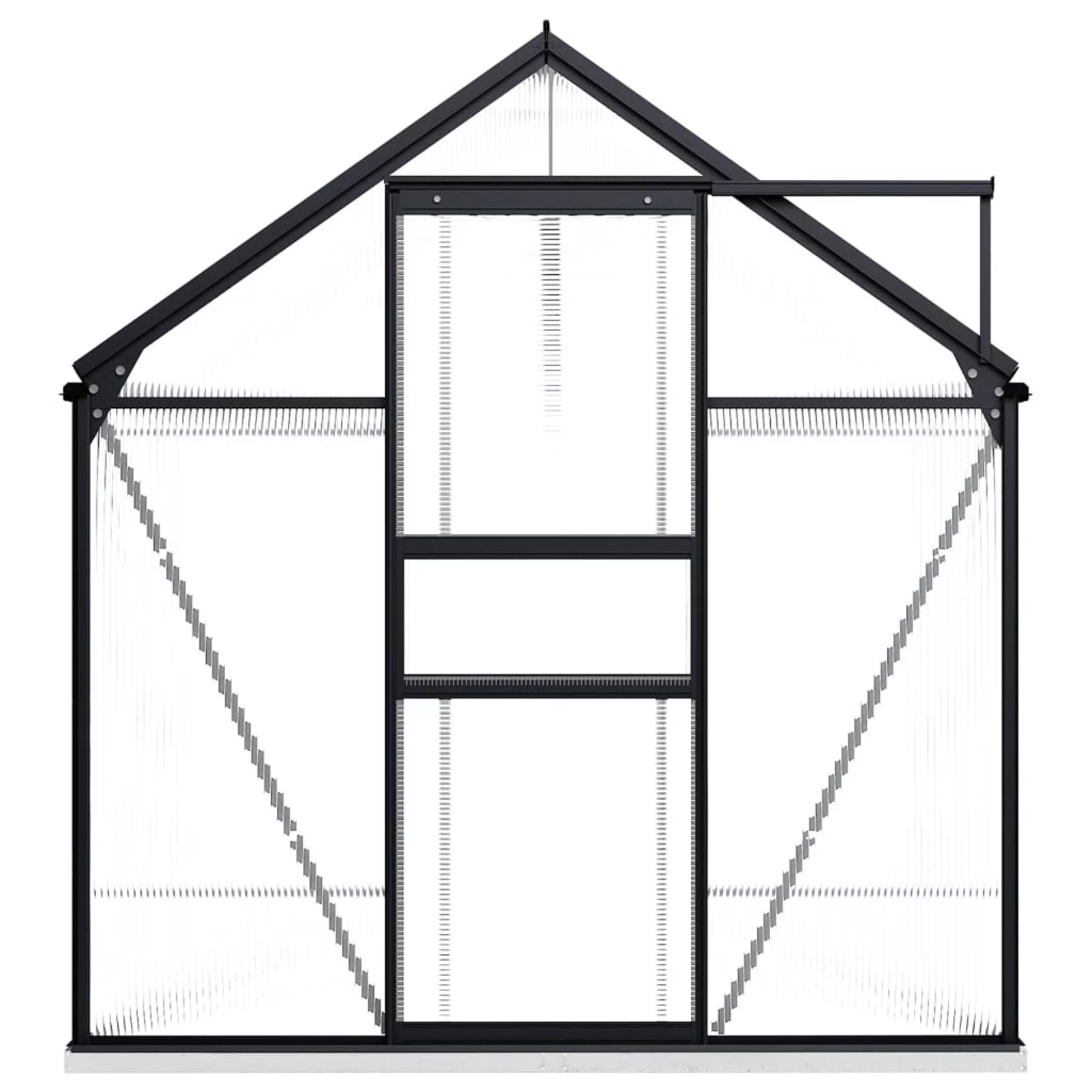 Andoer parcel,Frame Aluminum 63.4 With Base Frame Cold Frames With 63.4 Ft² Roof Panels Aluminum X 122.1 XPlant Patio Frame And Polycarbonate X 79.5 In Patio 74.8 X AluminumPlant
