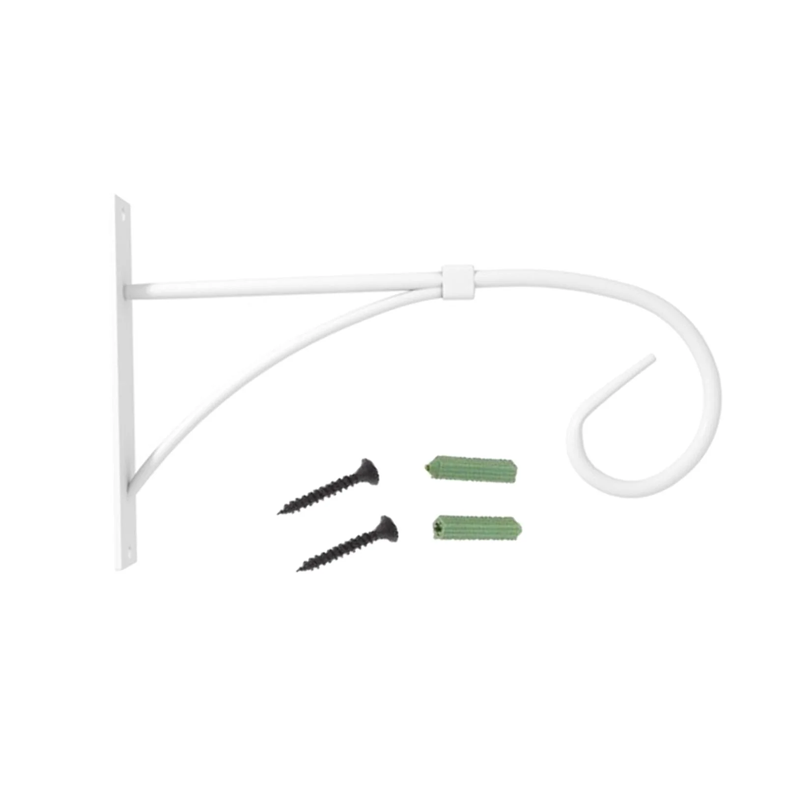 Plant Hanger Bracket Wall Hanging Brackets Hooks Multipurpose Stylish Wall Bracket Hanging Basket Bracket for Lantern Planters Flowerpot White