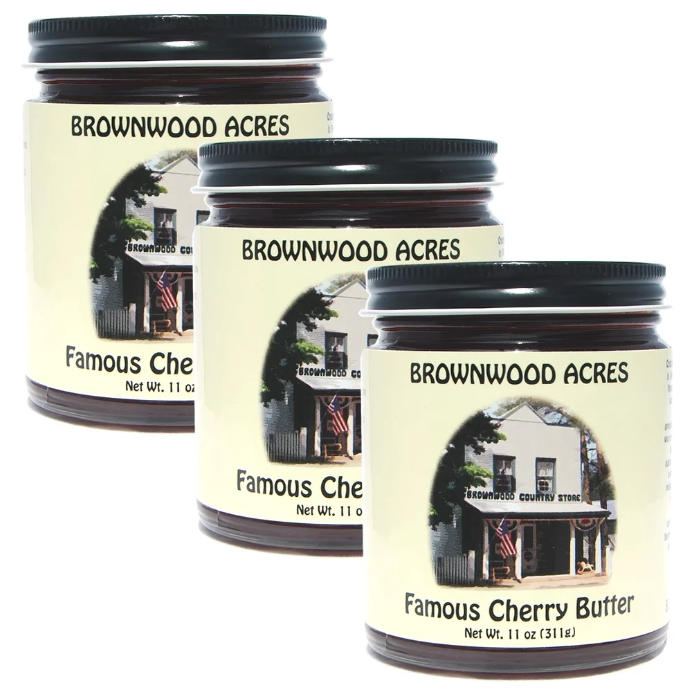 Brownwood Acres Famous Cherry Butter - 3 PACK -11 oz. eaach
