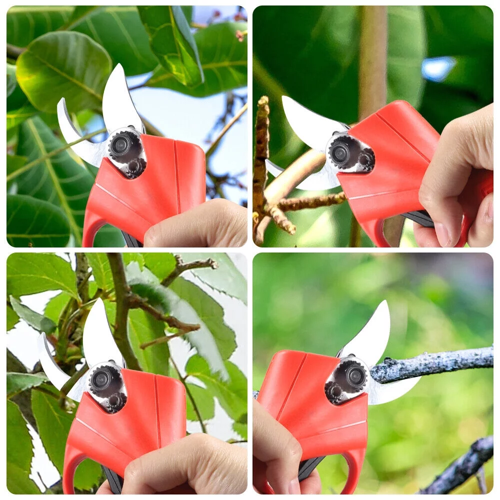 NEW 88v Cordless Electric Branch Scissors Pruning Shear Pruner Ratchet Cutter