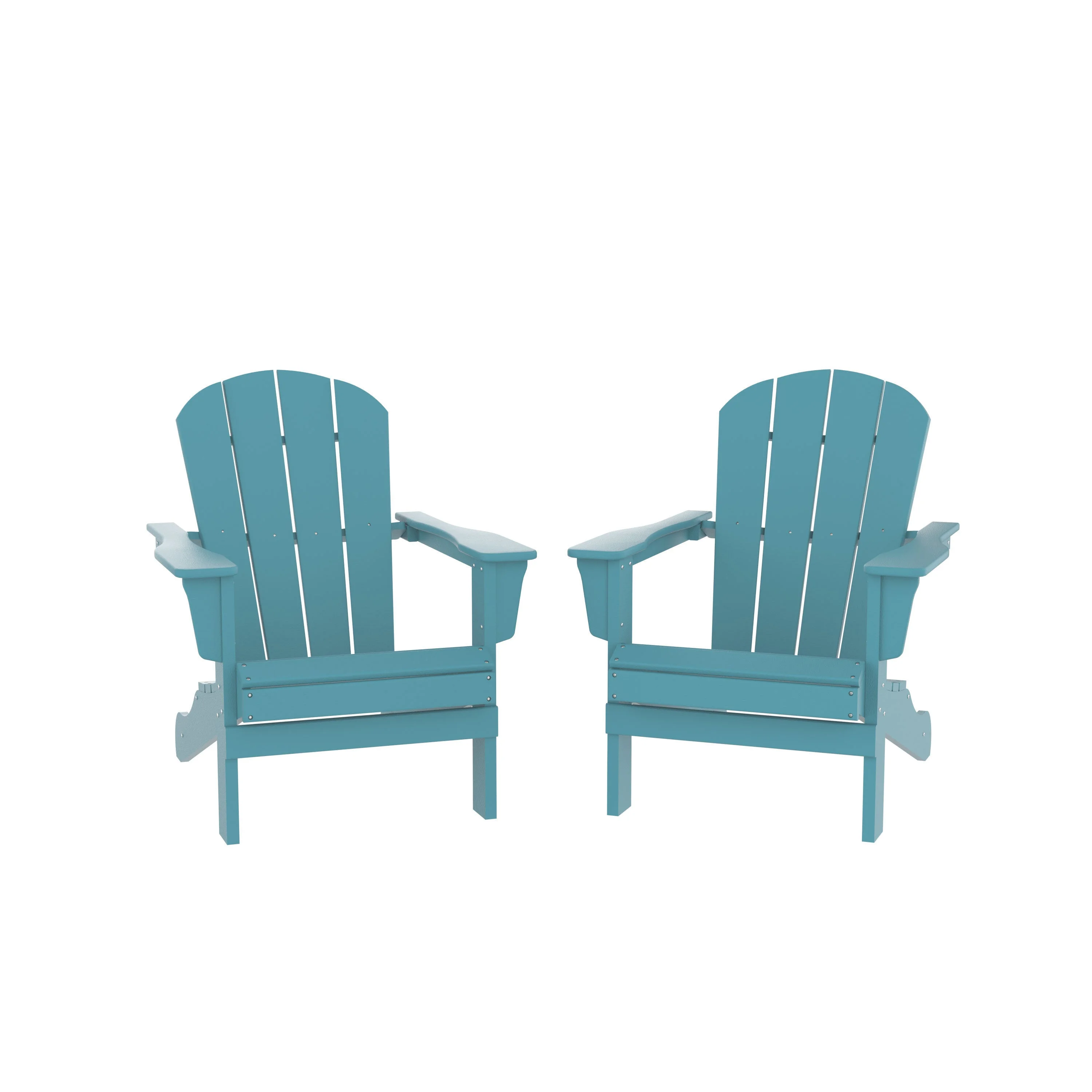 Corey Outdoor Patio Adirondack Chair (Set of 2) - Blue