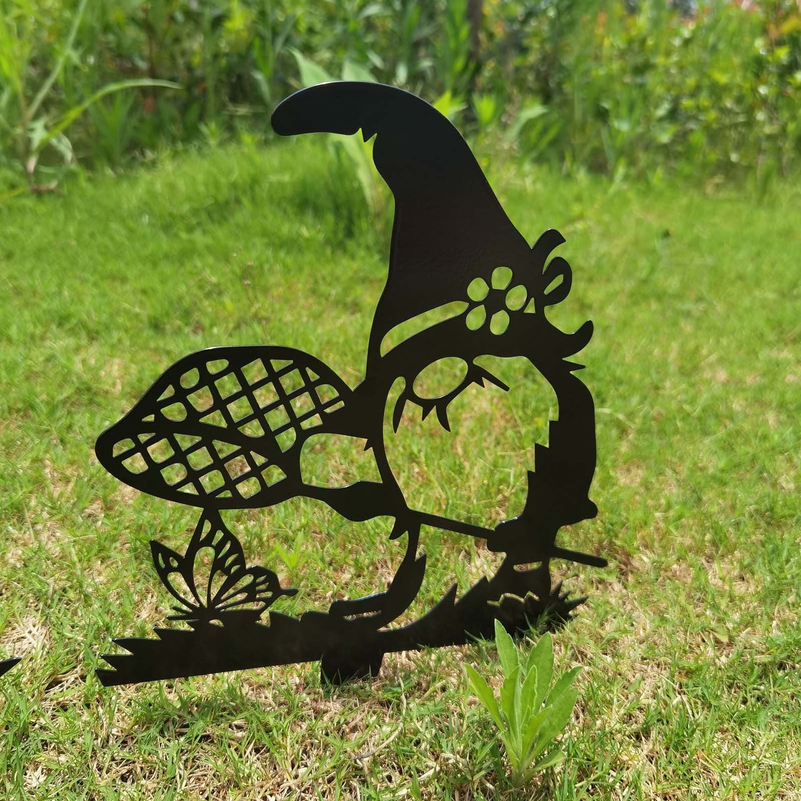 Metal Garden Decoration Acrylic Metal Card Lawn Backyard Card Utility Tool