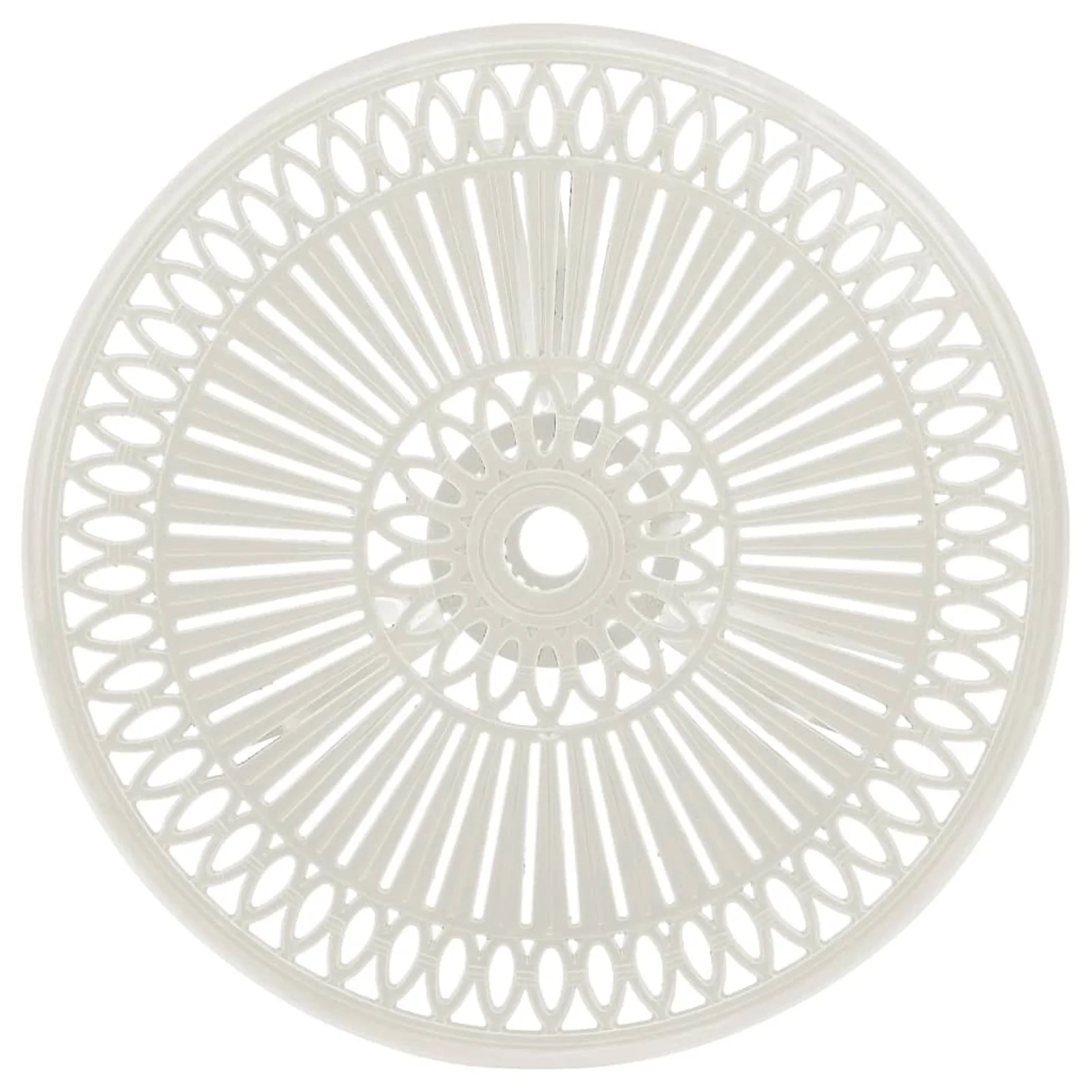 Carevas 3 Piece Bistro Set Cast Aluminum White