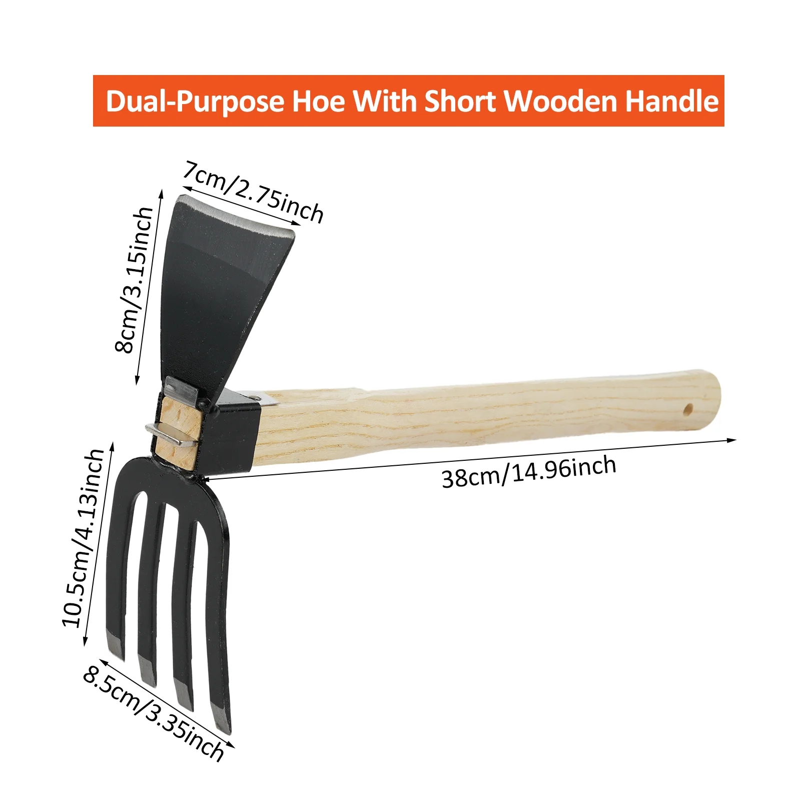 Hand tools hoe,Wooden Handle Handheld 2 In 1 In 1 Rake Tool 2 In 1 Rake And Or Soil Handheld Tool With Wooden Handle Hand Tools Handheld Soil Tool Eryuedual-purpose Tools Siuke Dual-purpose