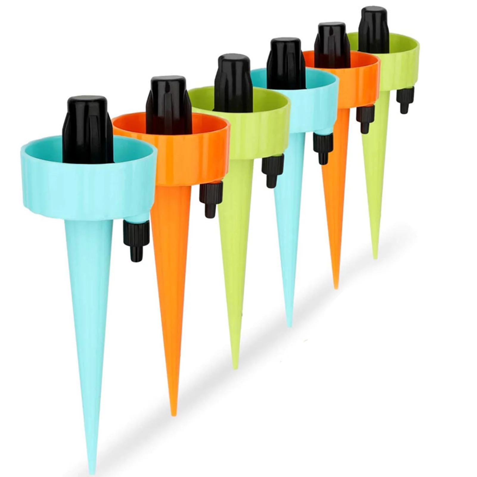 6PCS Auto Plant Watering Devices Self-Watering Spikes Slow Release Control Rate Drip Irrigation for  Indoor Plants