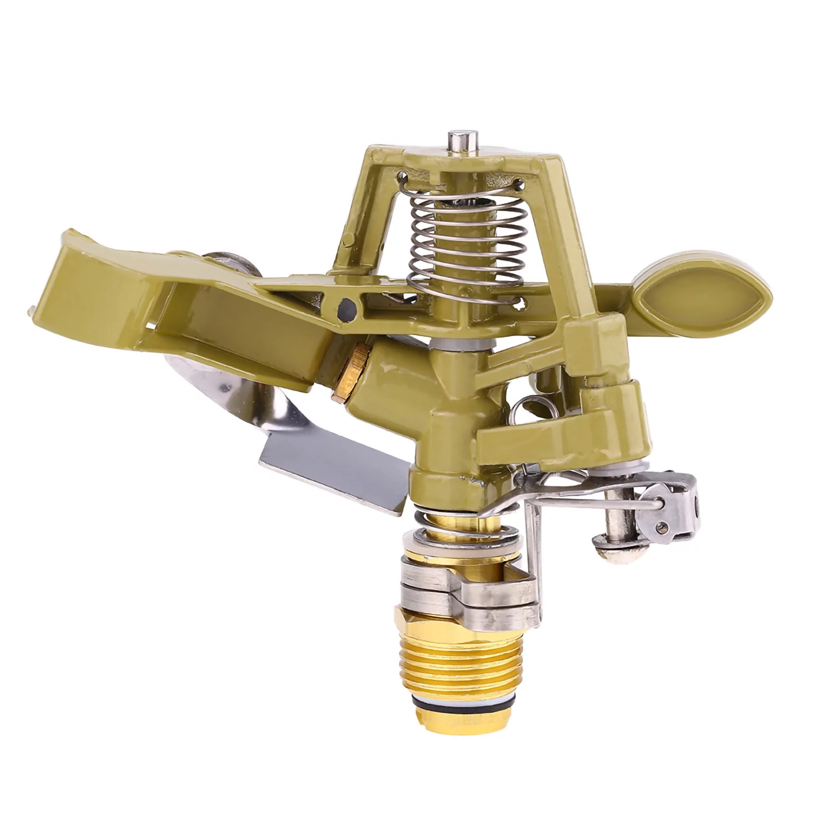 Growcolor Irrigation Sprinkler Garden Yard Lawn 360° Zinc Alloy Water Irrigation Sprayer Sprinkler F(4分)