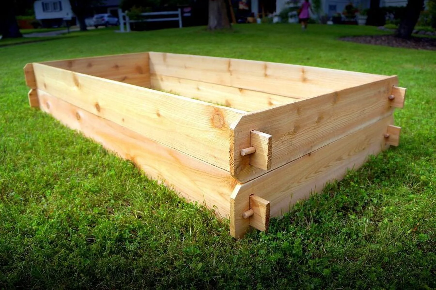 Deep Raised Garden Bed Western Red Cedar Vegetable Planter Gardening Flower Box