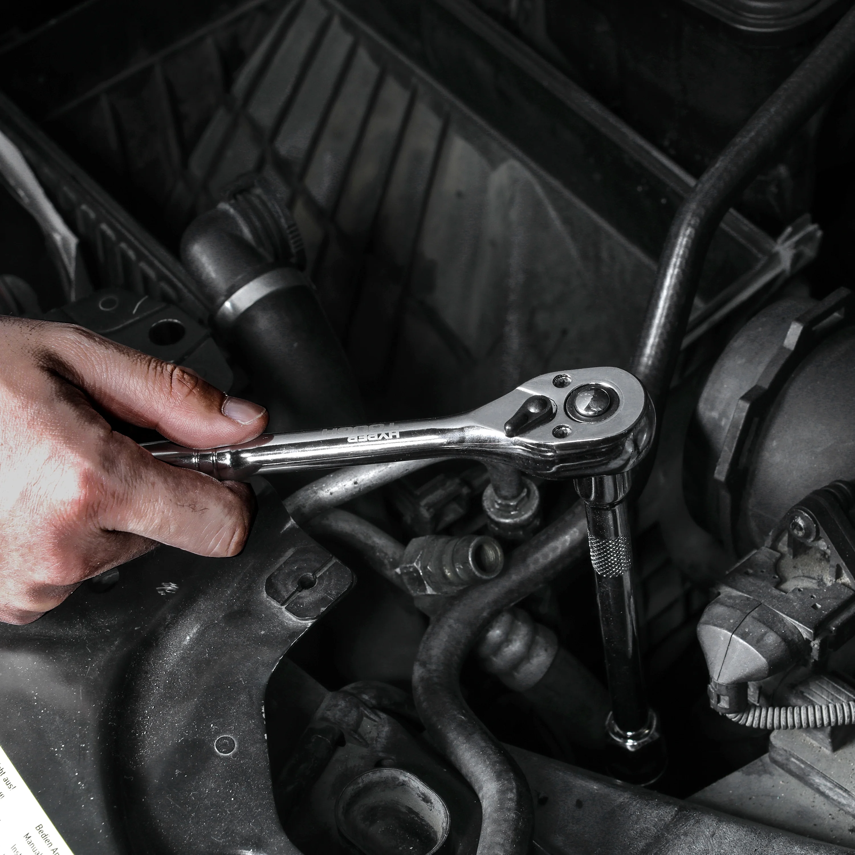 Hyper Tough 144-Piece 1/4, 3/8 and 1/2-inch Drive Mechanics Tool Set, Chrome Finish