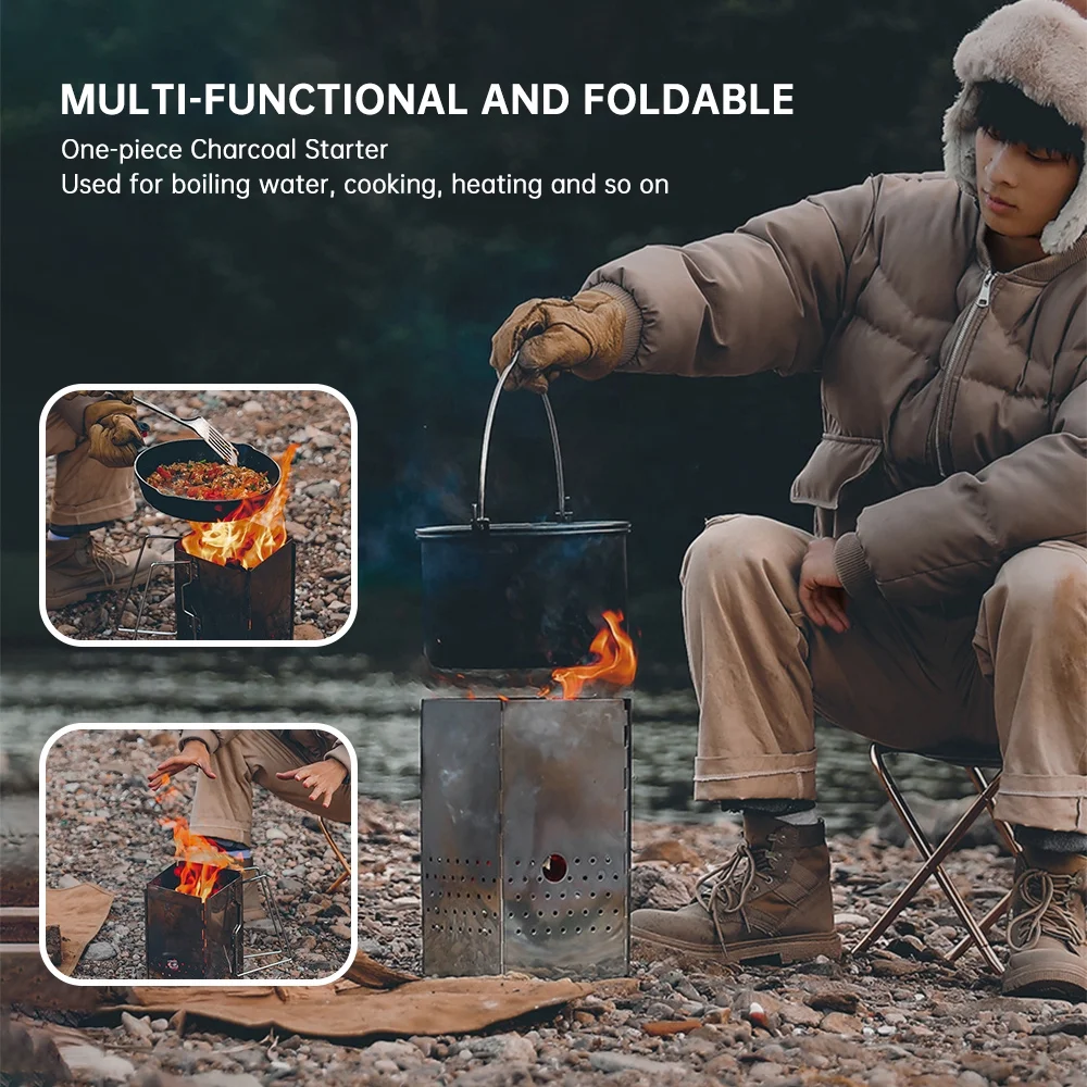 furnace,Briquette Coal Fire Bbq Chimney Bbq Briquette Coal Chimney Stainless Steel Steel Chimney Bbq Mewmewcat Buzhi