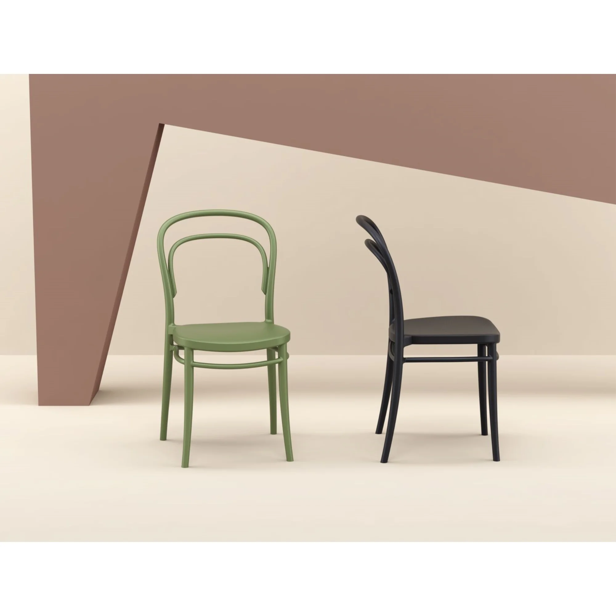 Luxury Commercial Living 3-Piece White Patio Square Table Bistro Set 33.5