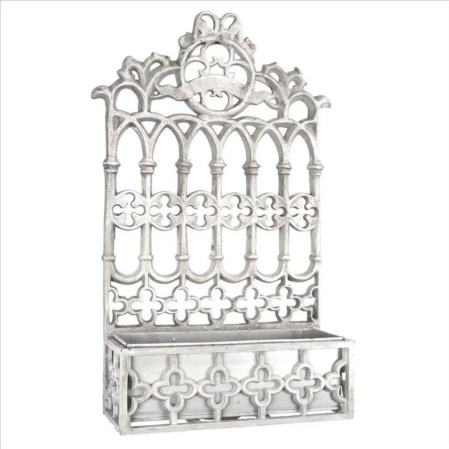 Design Toscano Cast Iron Gothic Revival Flower Box