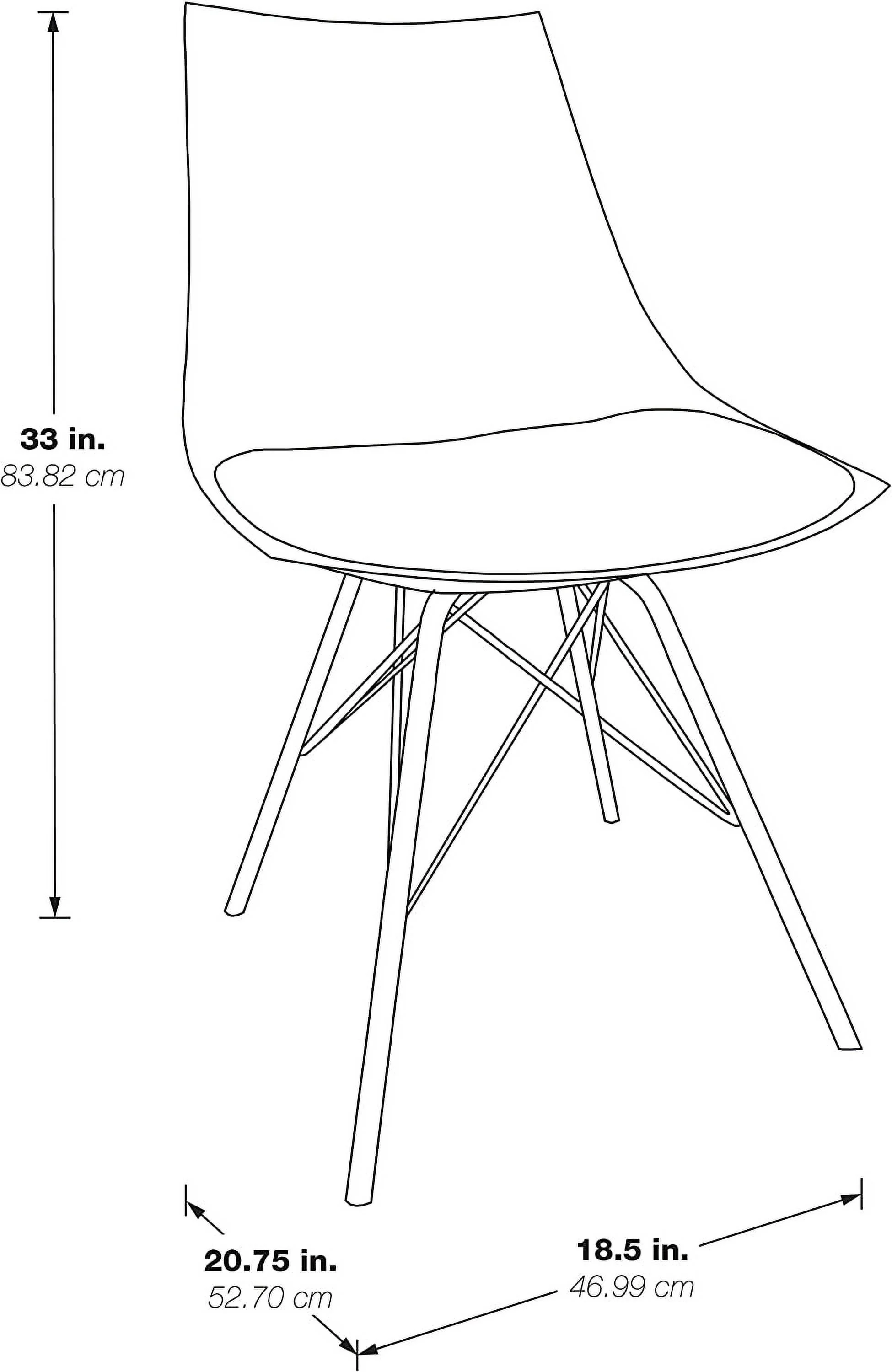 WYZQ Oakley Mid-Century Modern Bucket Chair  Desert WYZQ