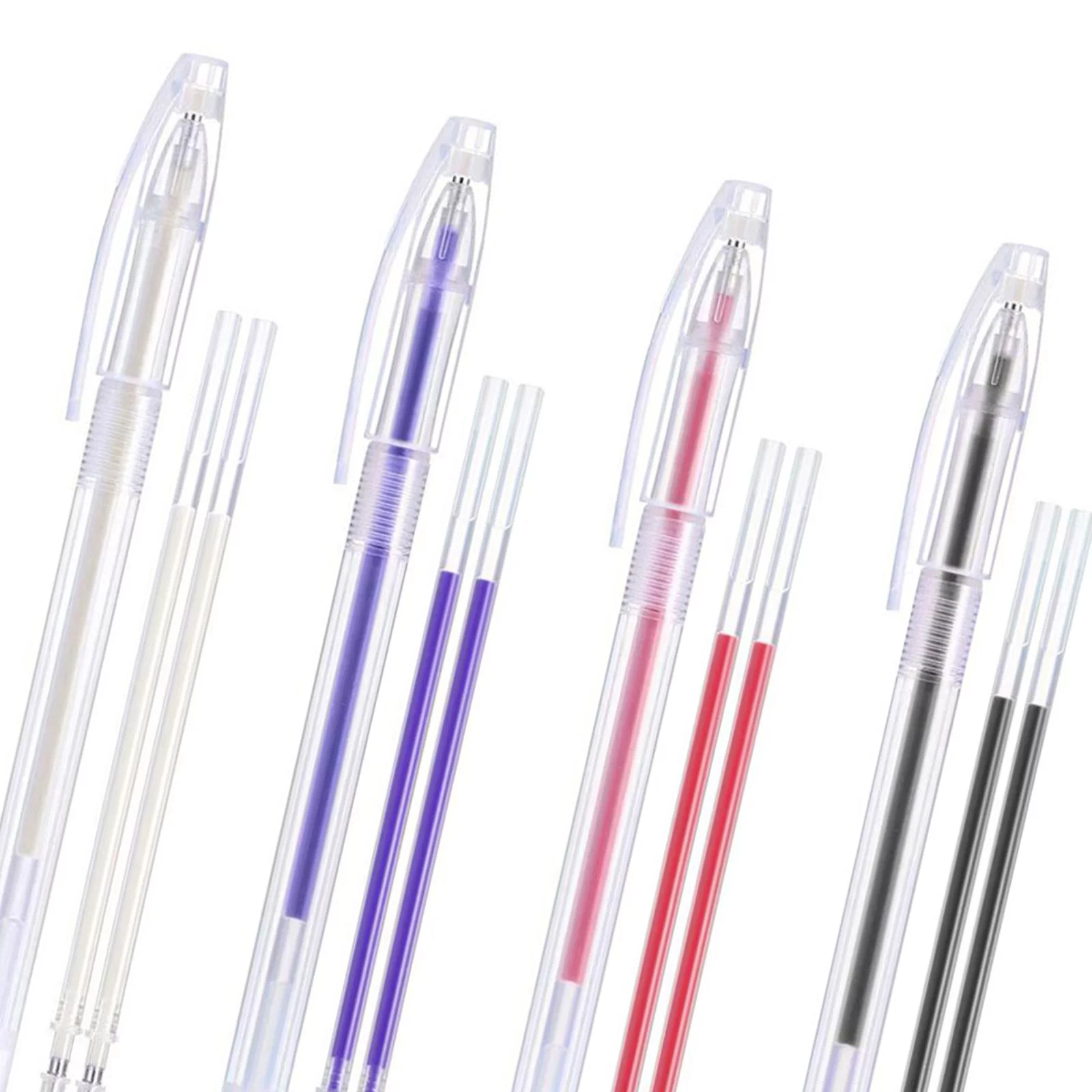 ink Disappearing Heat Erase Pen Refills Fabric Marking Dressmaking Craft Quilting Sewing Tools 4 colour 3Pcs