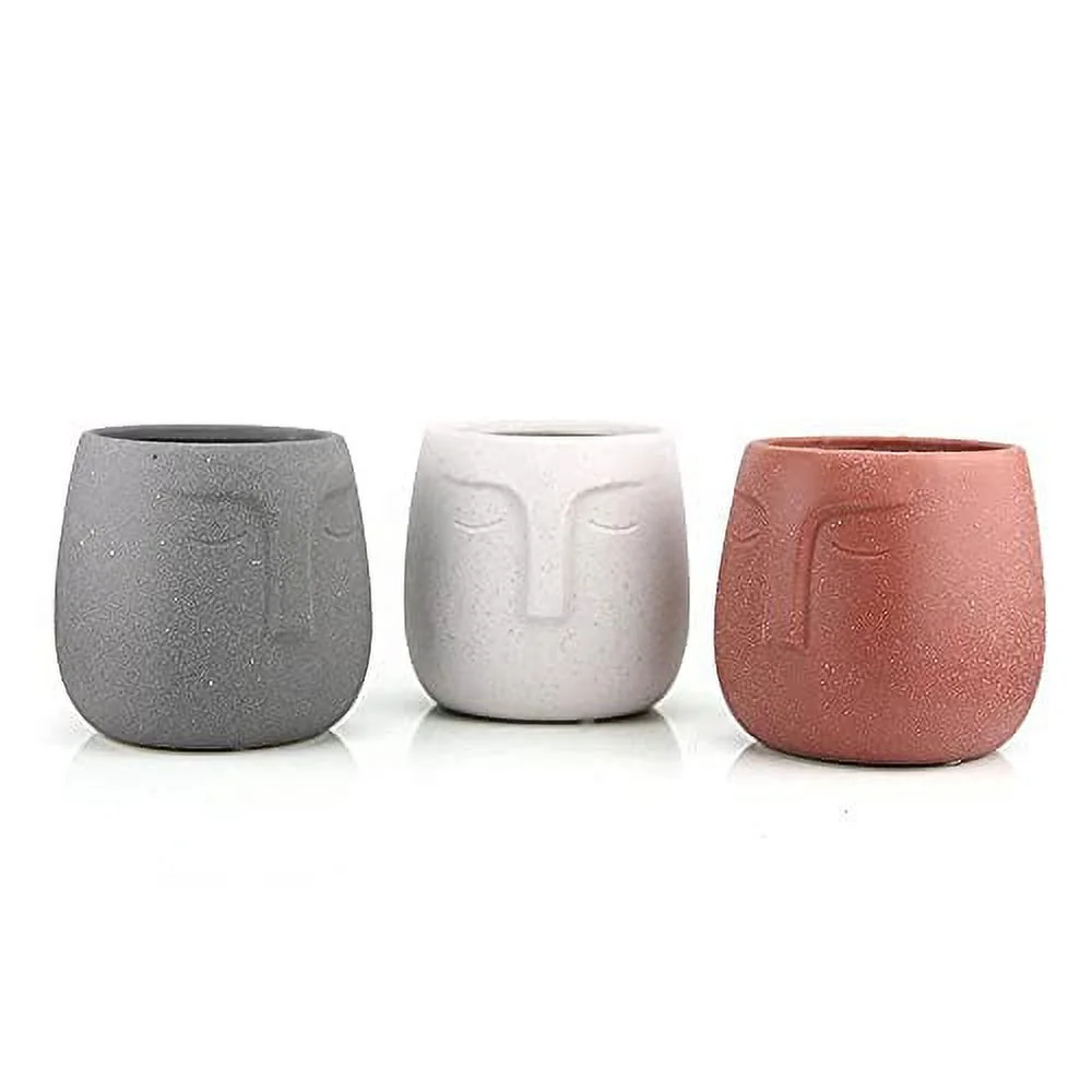 Mini Face Ceramic Pot for Plant (5.5