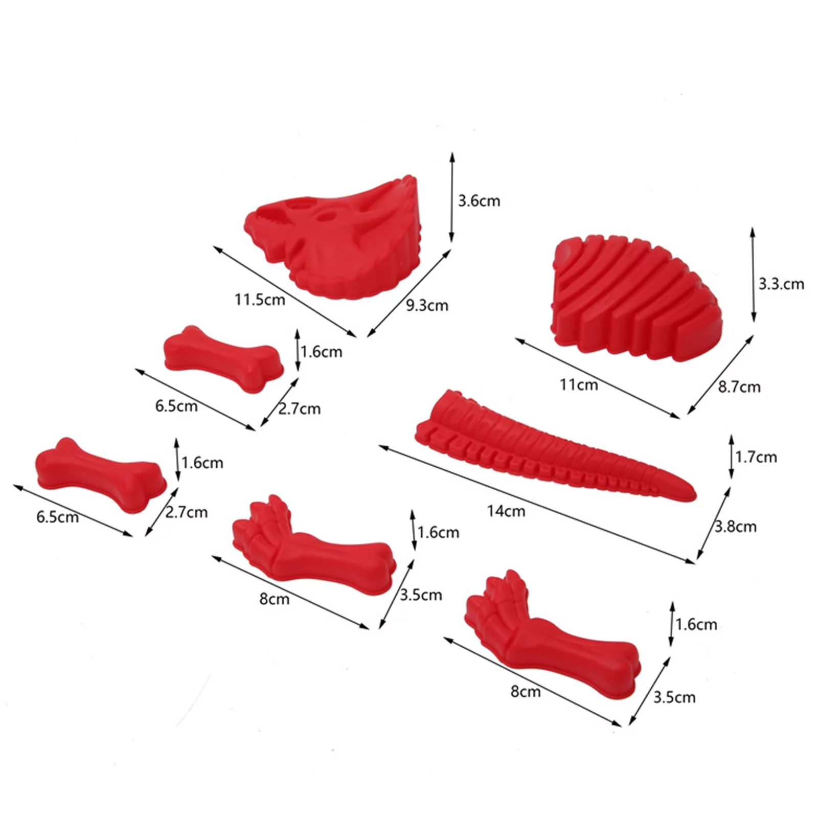 Spin And Seaway Water Table Play Sand Molds Dinosaur Skeleton Molds Children's Educational Beach Toys Summer Series