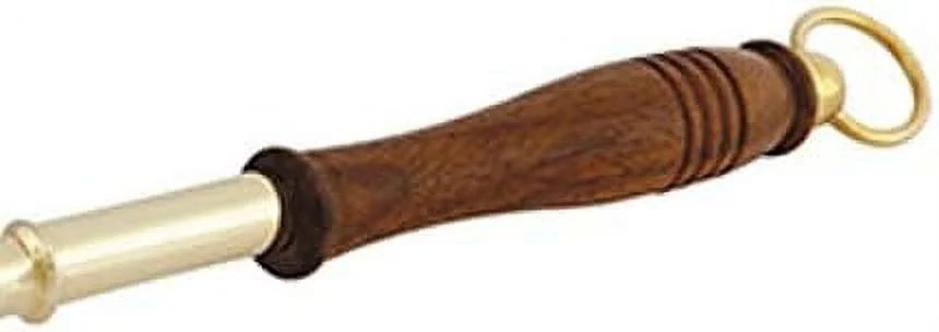 Brass Aspergillum Holy Water Sprinkler With Wood Handle, 11 Inch