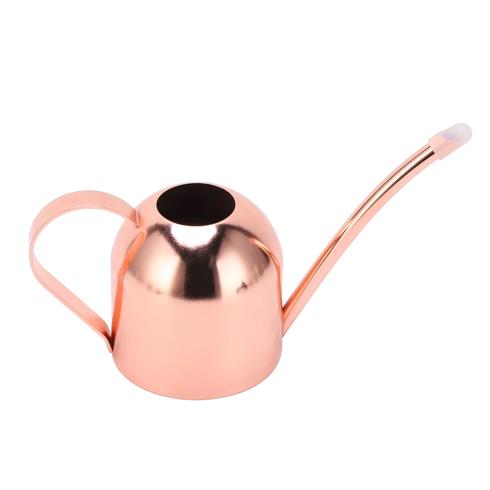 Fyearfly Metal Garden Watering Can, 450ML Stainless Steel Long Spout Watering Can Portable Gardening Watering Pot Kettle for Garden House Plants Bonsai