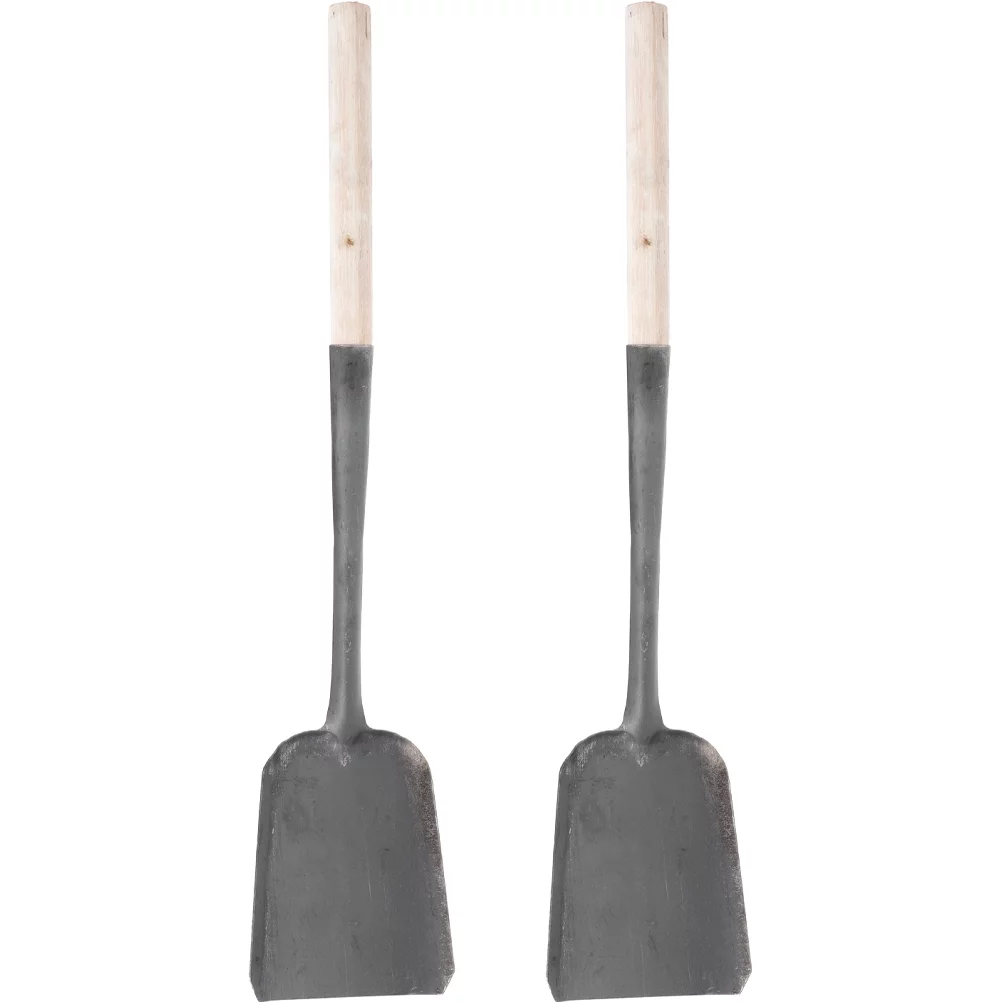 2pcs Coal Shovel Grill Ash Shovel Fireplace Cleaning Shovel Home Cleaning Shovel
