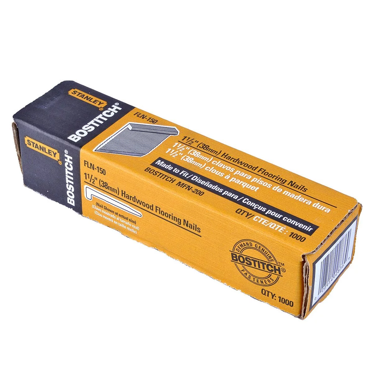 Stanley-Bostitch FLN150 L-Shaped Hardwood Flooring Cleat, 1-1/2