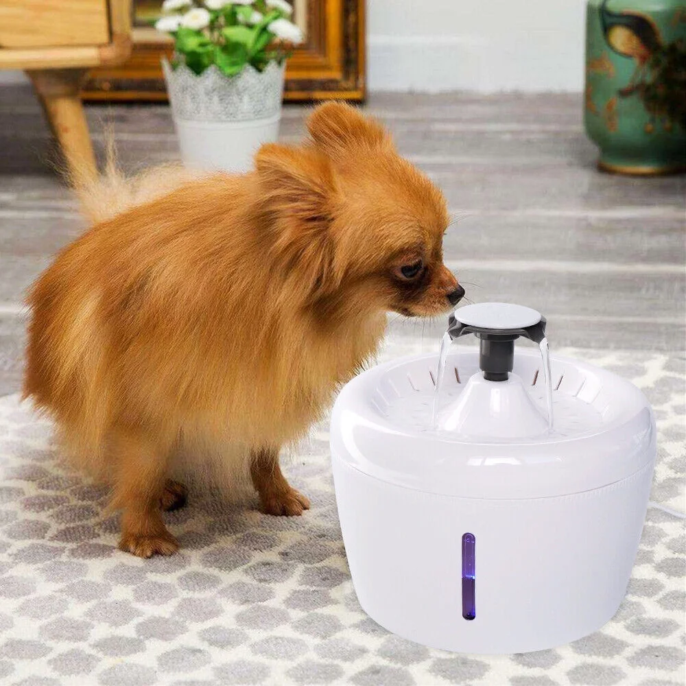 2.5L Automatic Pet Cat Water Drinking Fountain Electric Cat Water Bowl Dispenser