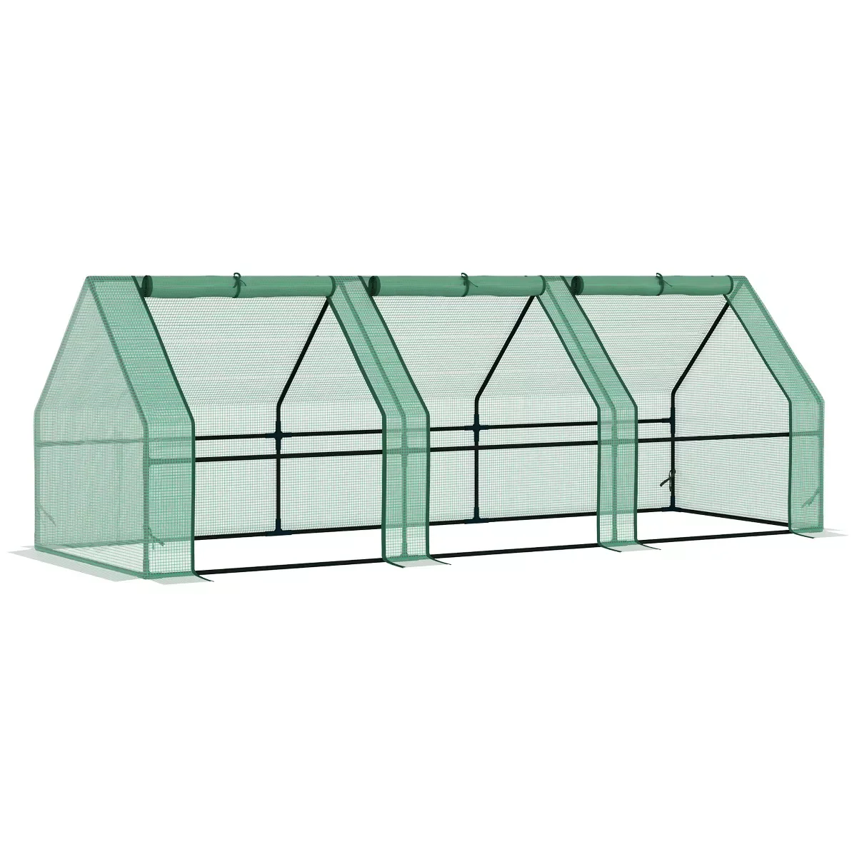 JAL Mini Greenhouse Portable Hot House with Large Zipper Doors & Water/UV PE Cover for Outdoor and Garden