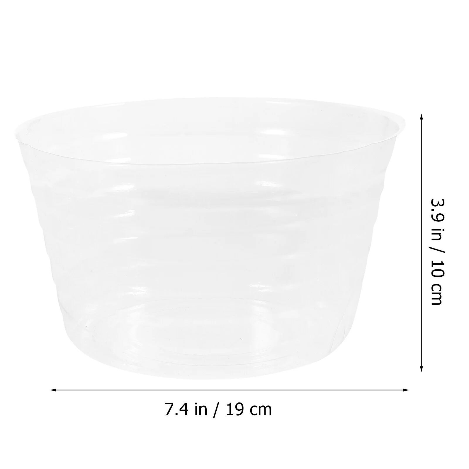 Guichaokj 12pcs Plastic Plant Pot Saucer Drip Tray Plastic Flower Pot Tray Clear Plant Saucers