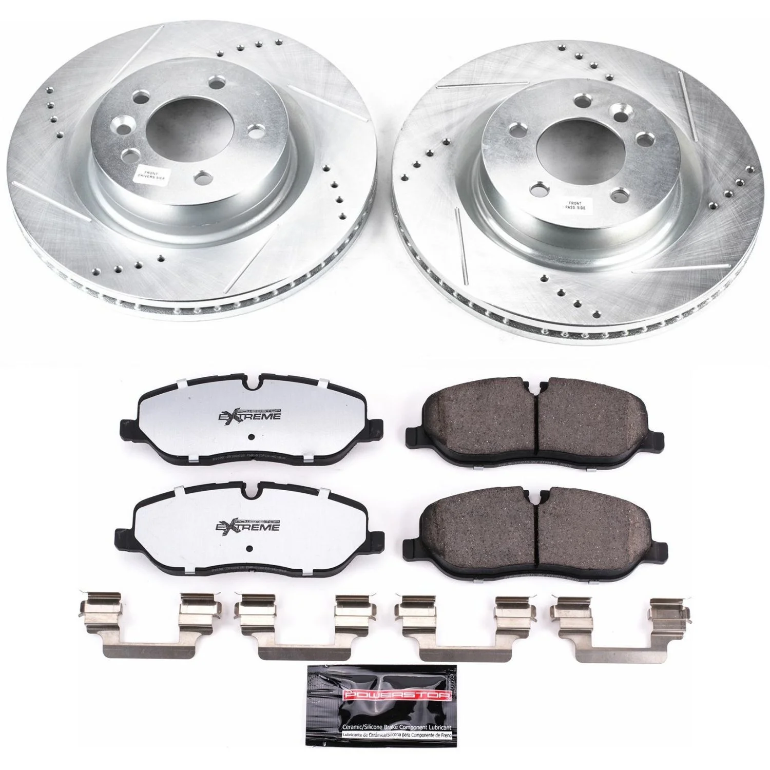 Power Stop Front Z36 Truck & Tow Brake Pad and Rotor Kit K4615-36