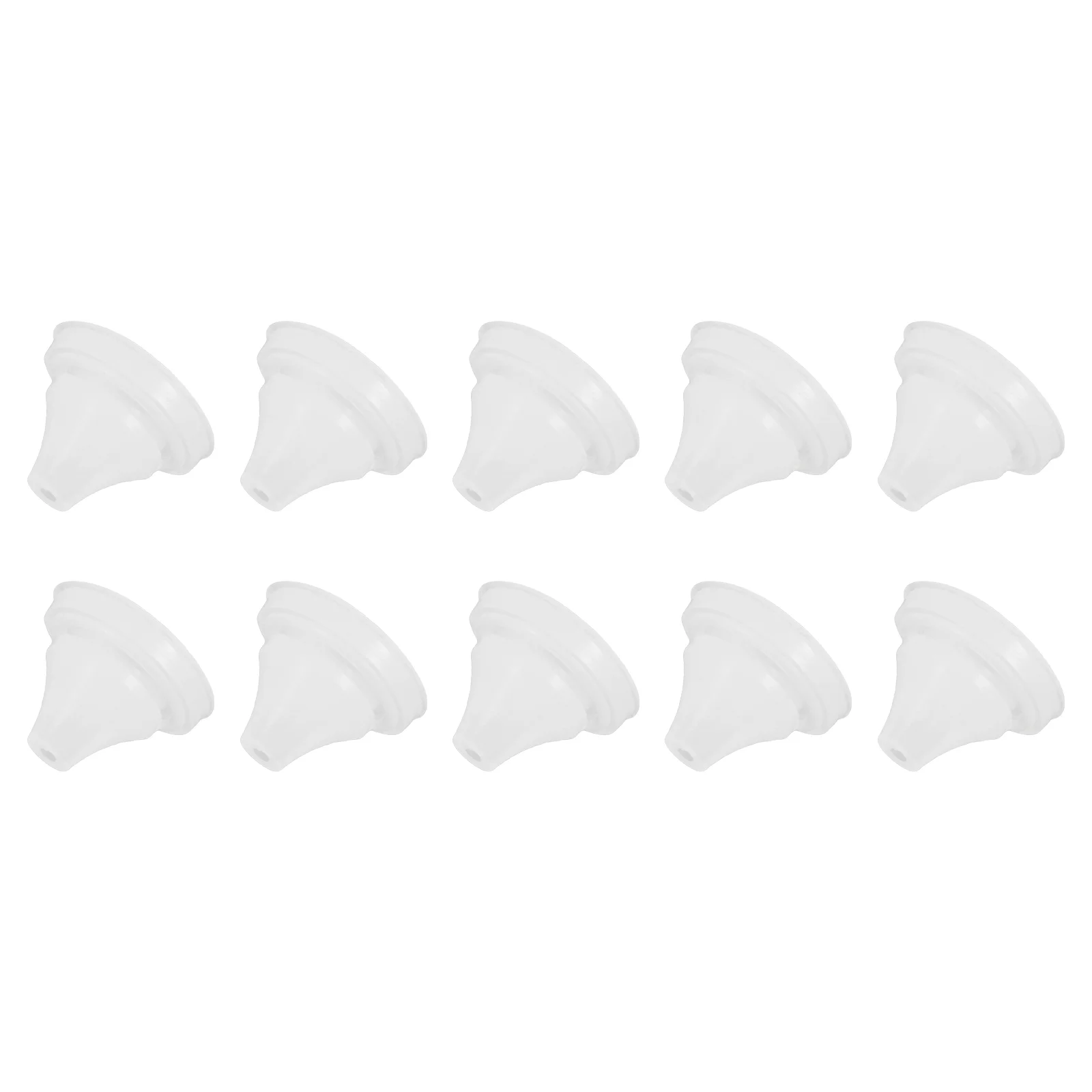 10pcs Shower Head Replacement Nozzles, Silicone Nozzle Sprinkler Spout Round Nib Fit 5mm Hole, White