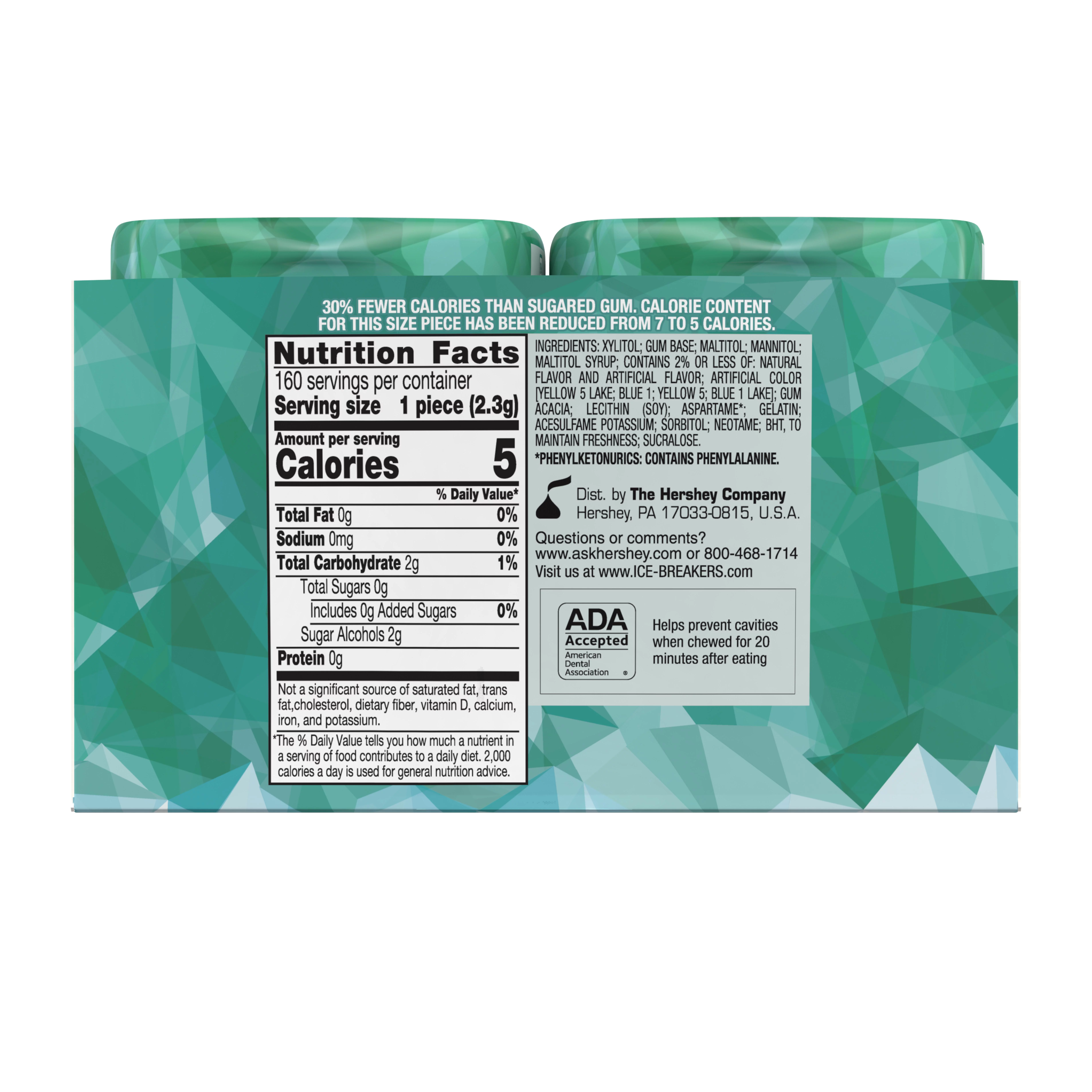 Ice Breakers, Ice Cubes Wintergreen Gum, 3.24 Oz (Pack of 4)