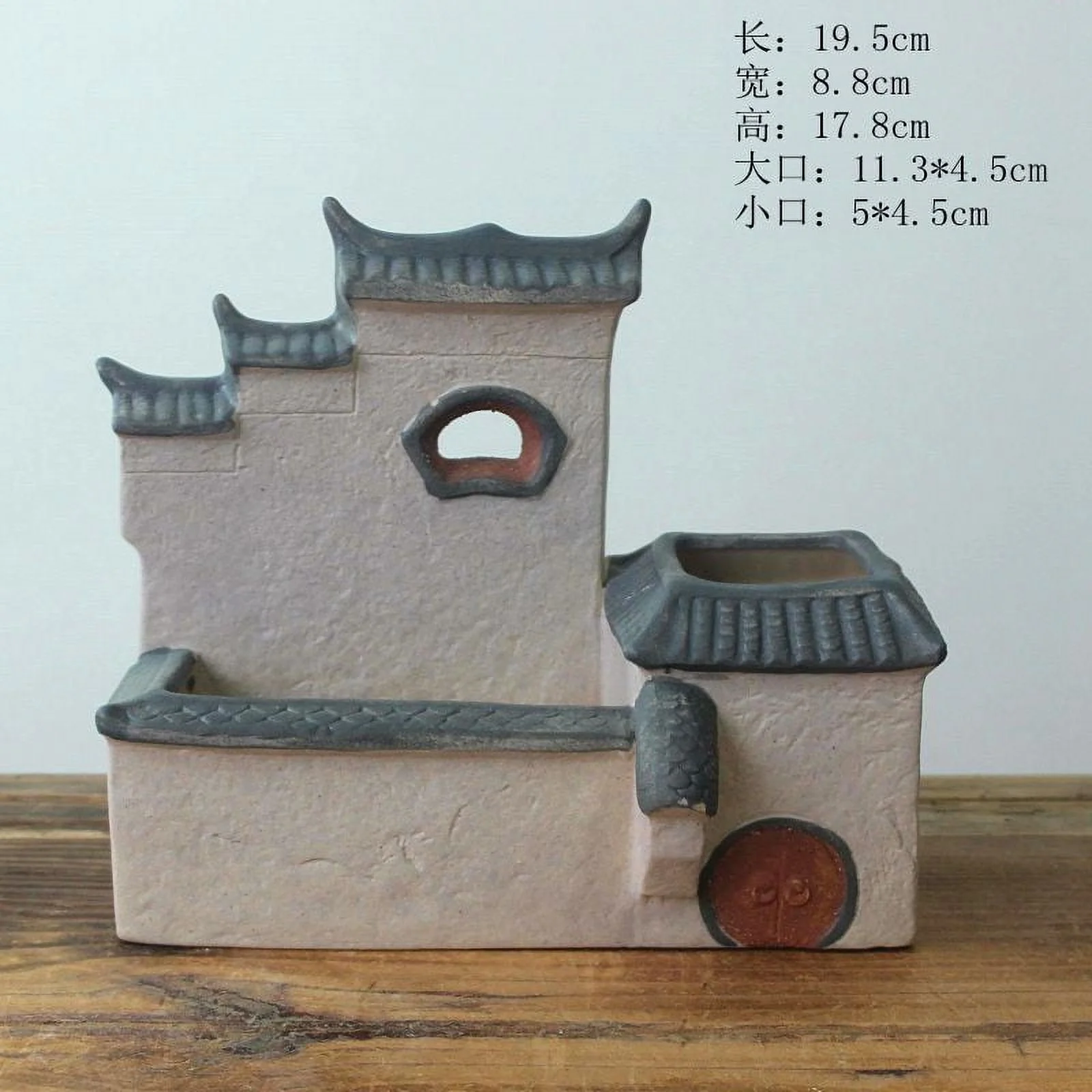 LivNxt Ceramic Succulent Planter - Large Ceramic Pot for Succulents