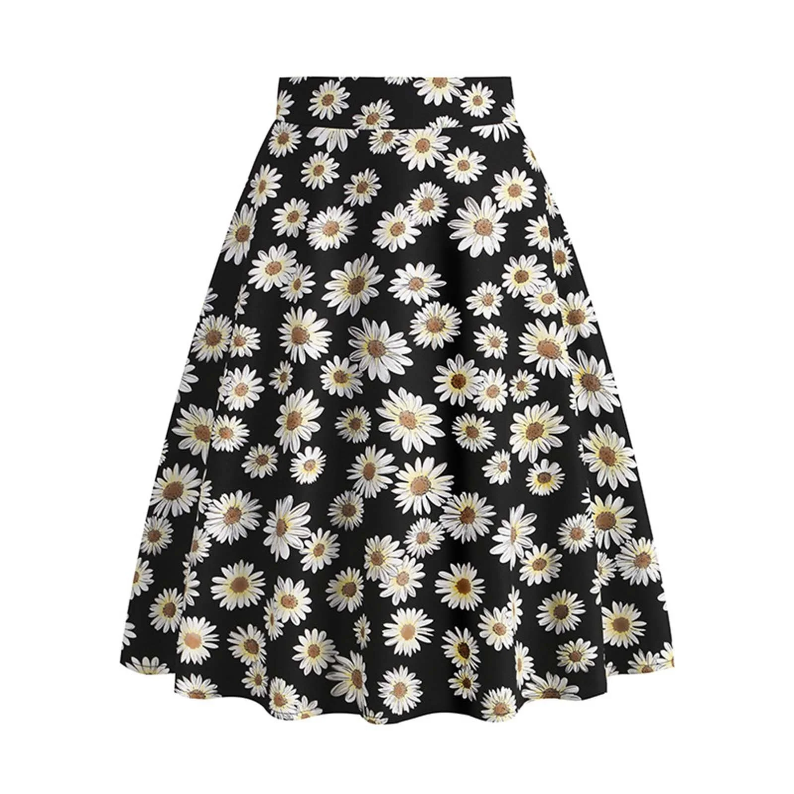 Summer Jean Skirt Women'S Vintage Print Floral Casual Skirt Maxi Skirt Sets Women 2 Piece Outfits