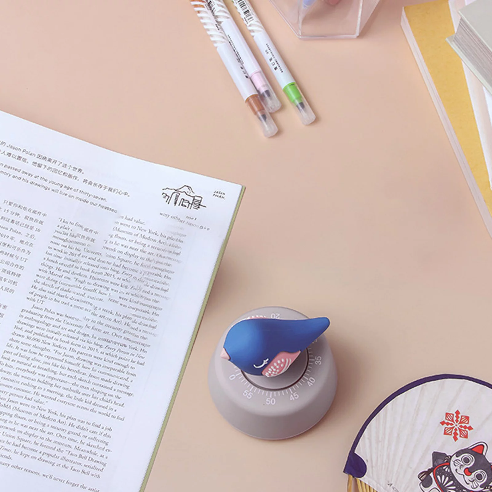 Chirpy Bird Countdown Timer Student Study Time Kitchen Timer Mechanical Reminder Pocket Pro Timer Stopwatch with Timer Stopwatch Oven Bags for Cooking 30 Second Sand Timer Kitchen Timer Wind up Hour