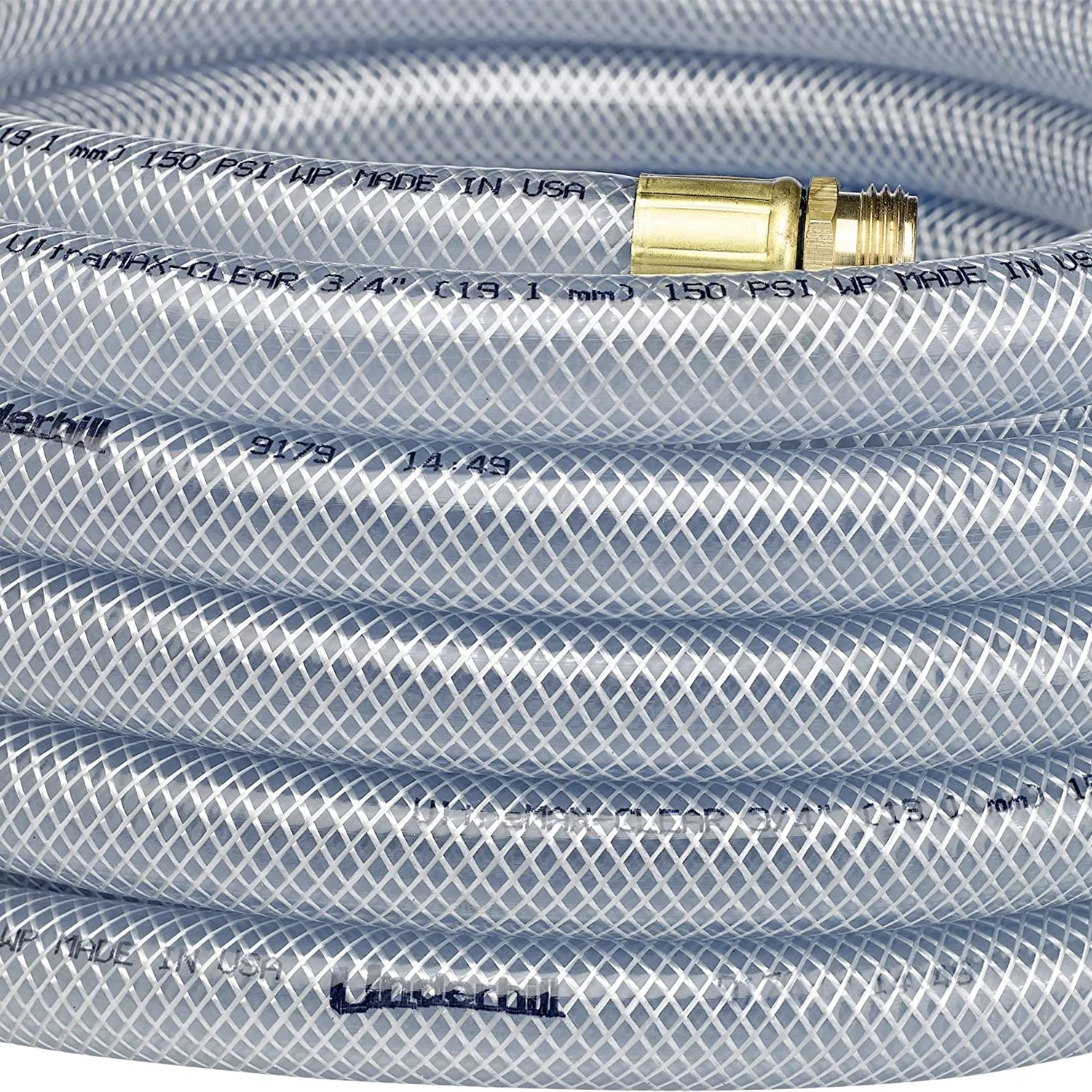 Underhill UltraMax Clear Premium 1 In x 50 Ft Heavy Duty Garden Water Hose