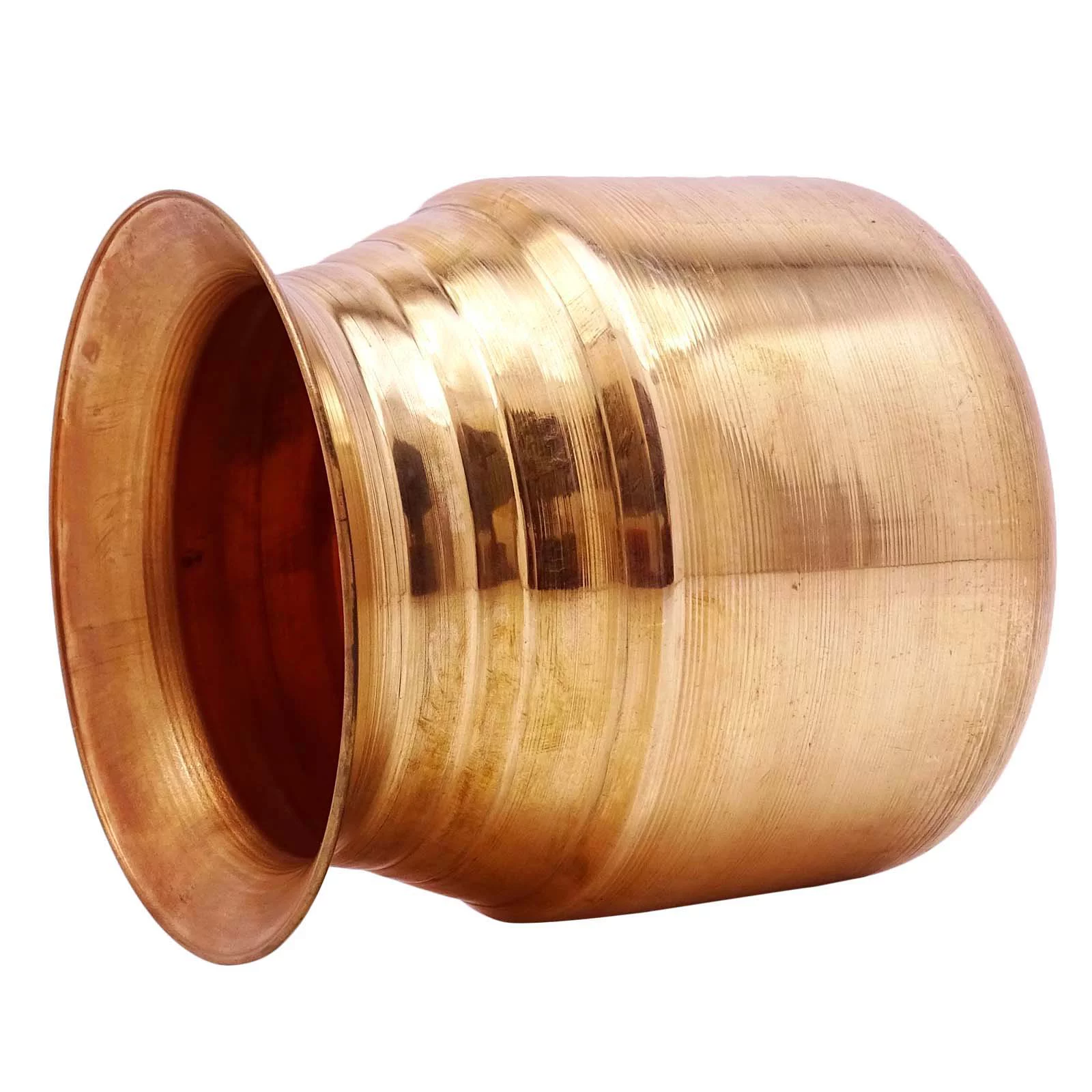 Traditional 1 Pair Kalash Prayer Lota Pot Pure Copper Pooja Item Hindu Arti