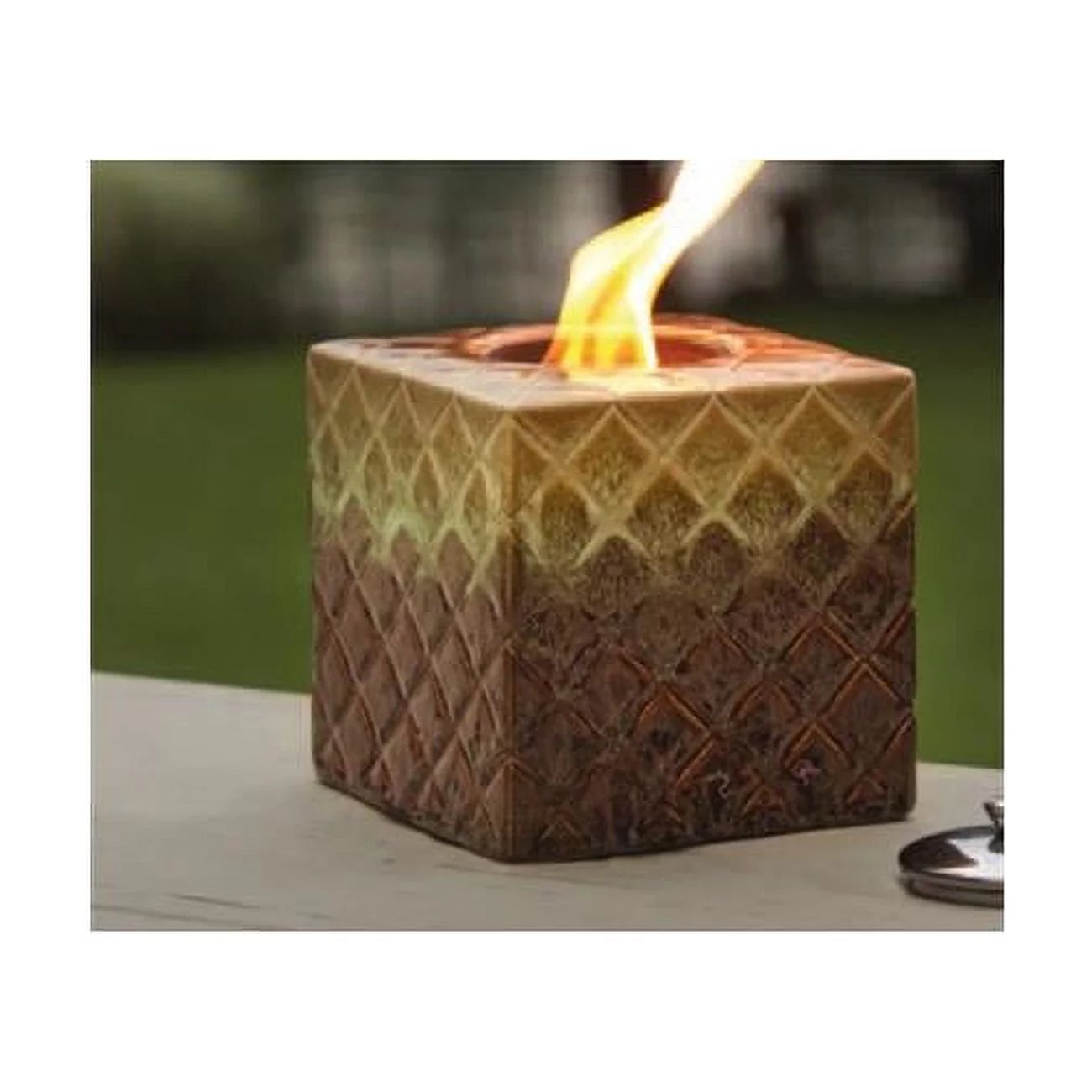 Marshall Home MBS-13-4-1350N 6 W x 6 H In.- Cube Ceramic Firepot