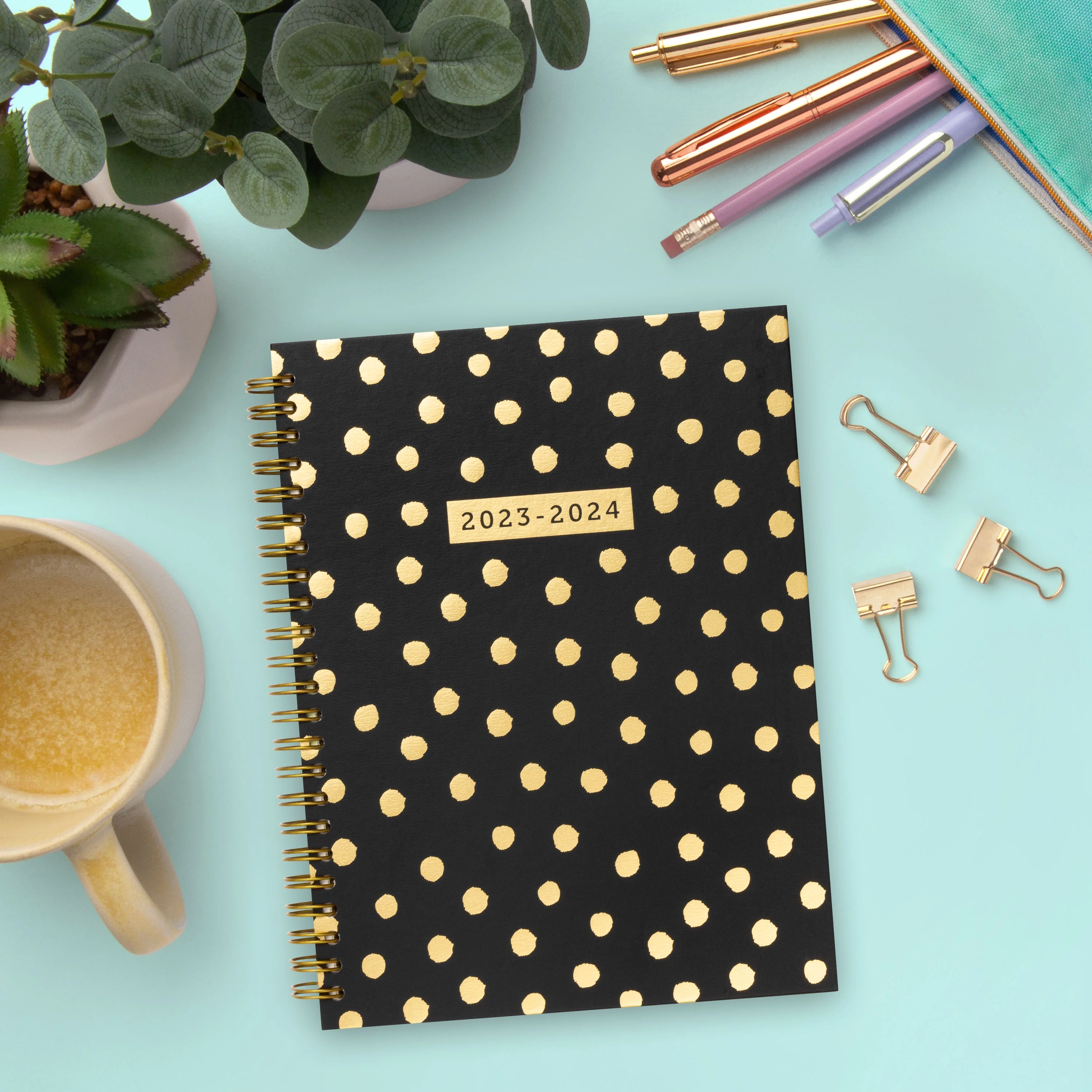 2023-2024 Mintgreen Weekly/Monthly Spiral Planner, 6