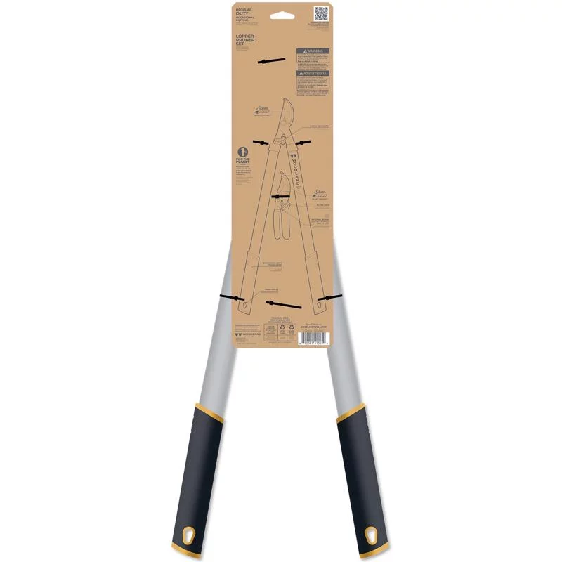 WOODLAND TOOLS Steel Bypass Lopper/Pruner Set