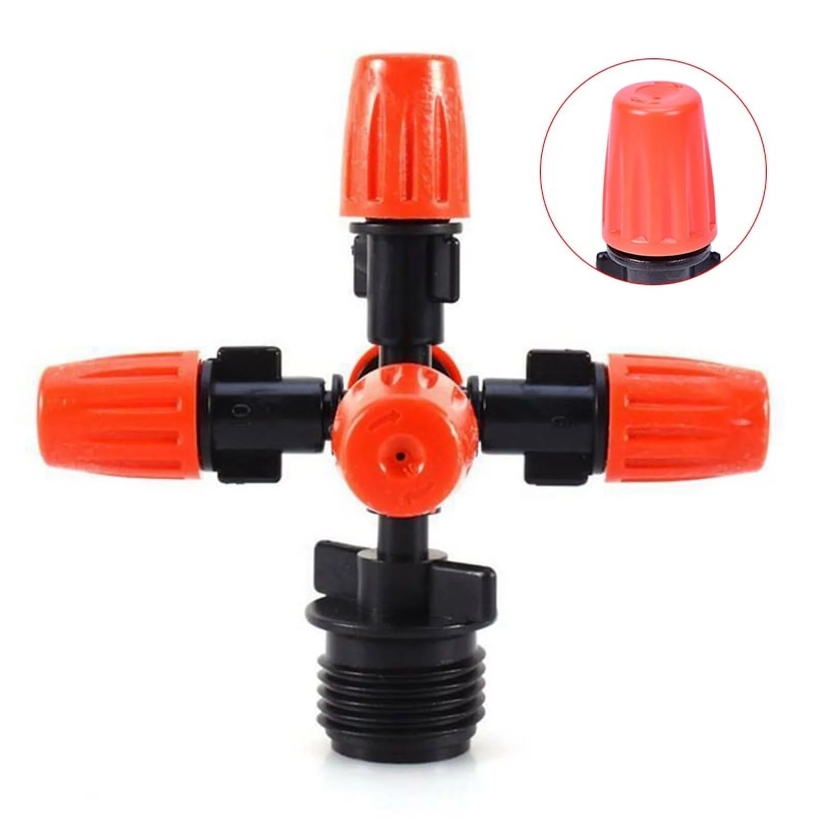 Garden Sprinkler Irrigation Mist Fog 5-head Nozzle Spray 1/2