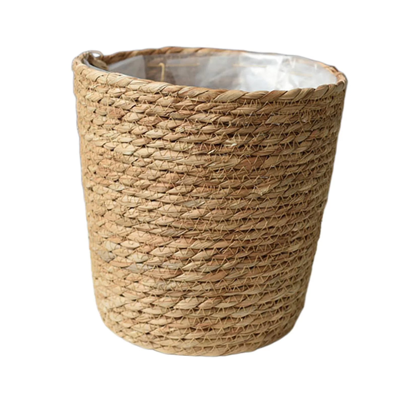 Plant Pots Round Storage Baskets Natural Color Replacement Laundry Bag Woven Rattan Plant Pot Plant Basket Liners for Picnic Outdoor Garden Laundry