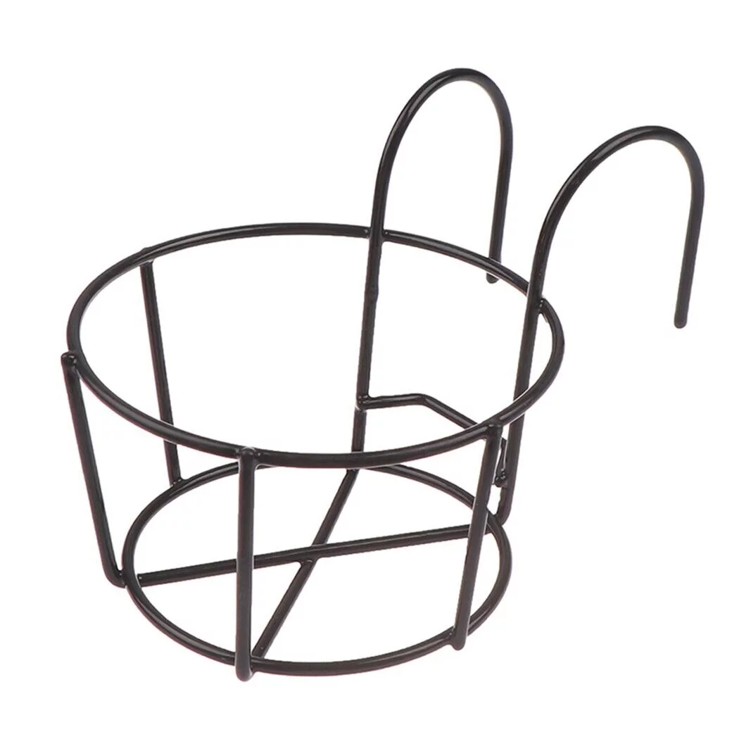 Garden Plant Pot Iron Rack,Planter Balcony Flower Hanging Holder,Metal Basket