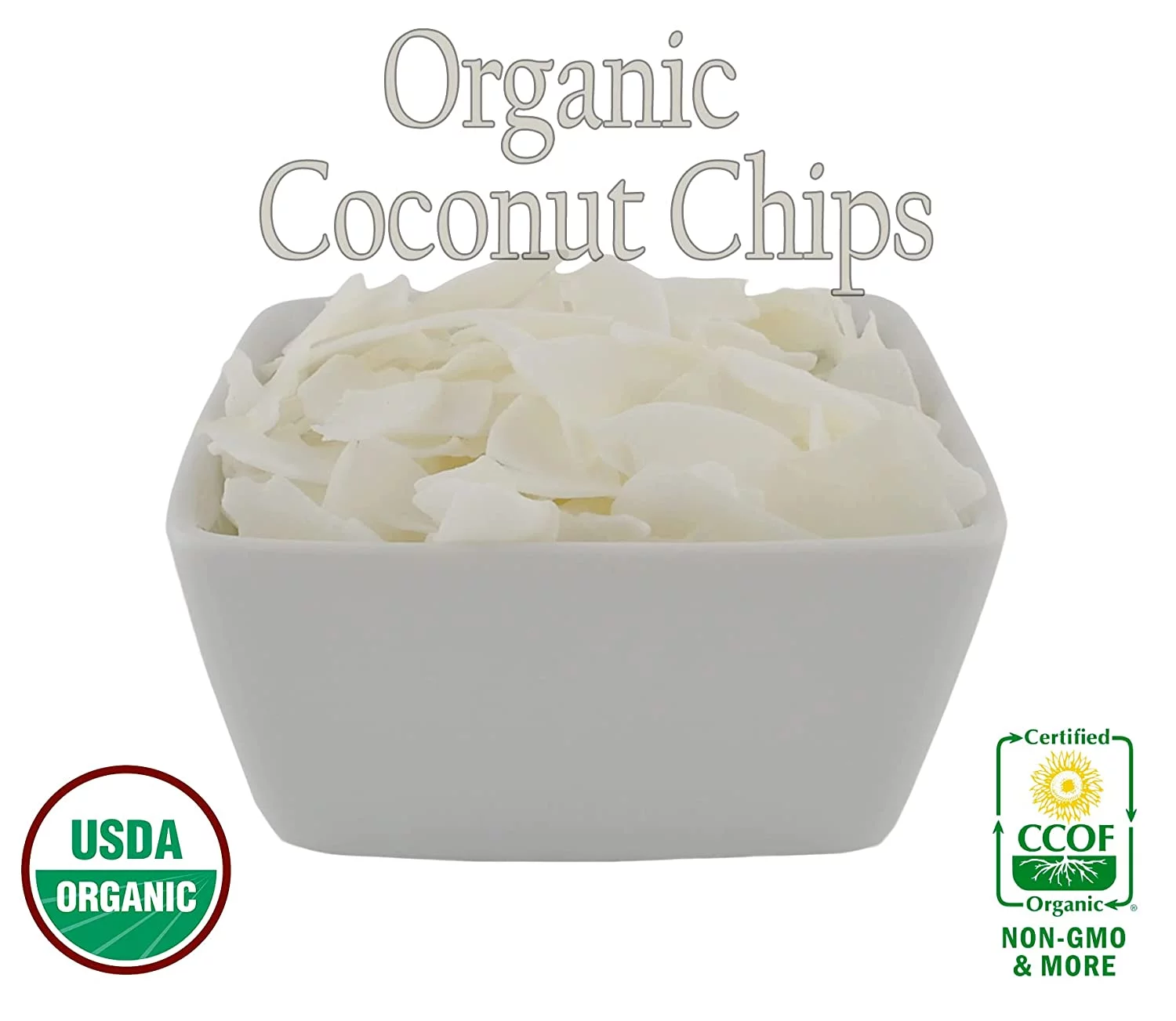 Organic Coconut Chips, Gluten Free,Vegan Non-GMO, Raw (9LB)