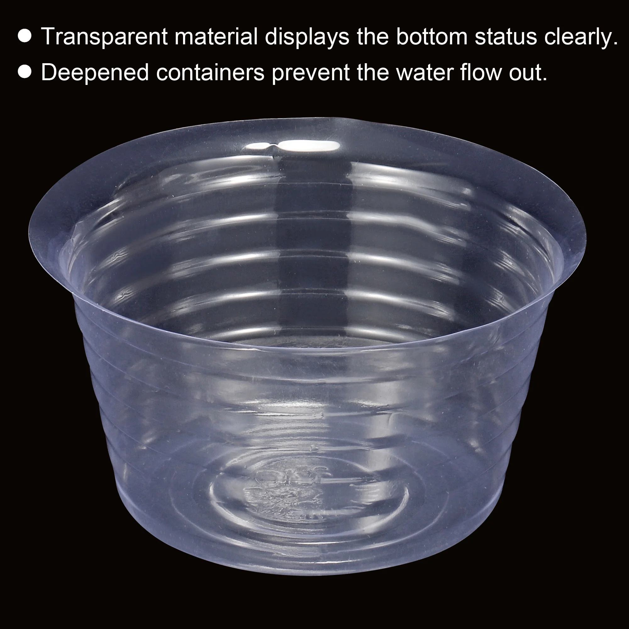 Unique Bargains Plastic Plants Pot Saucer Flower Drip Tray