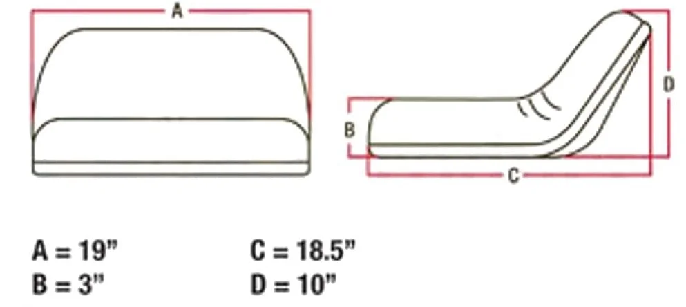 New Lawn & Garden Tractor Black Riding Mower Seat Fits Most Brands