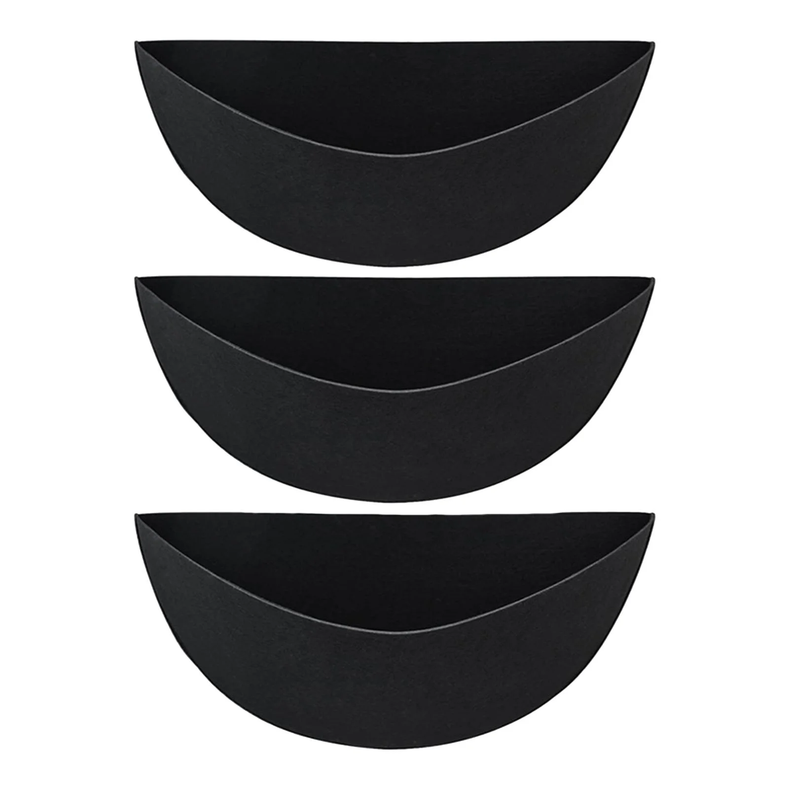 SunniMix 3 Pieces Fabric Planter Basket Liner Foldable and Breathable Flower Basket Liner 14in