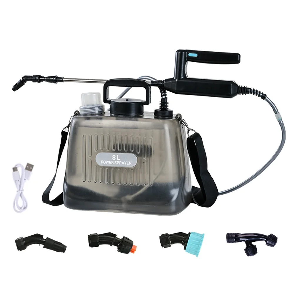 moobody Electric Gardening Sprinkler Adjustable Telescopic Rod, Shoulder Type Flowers Watering Device, Multifunctional Agriculture Tool