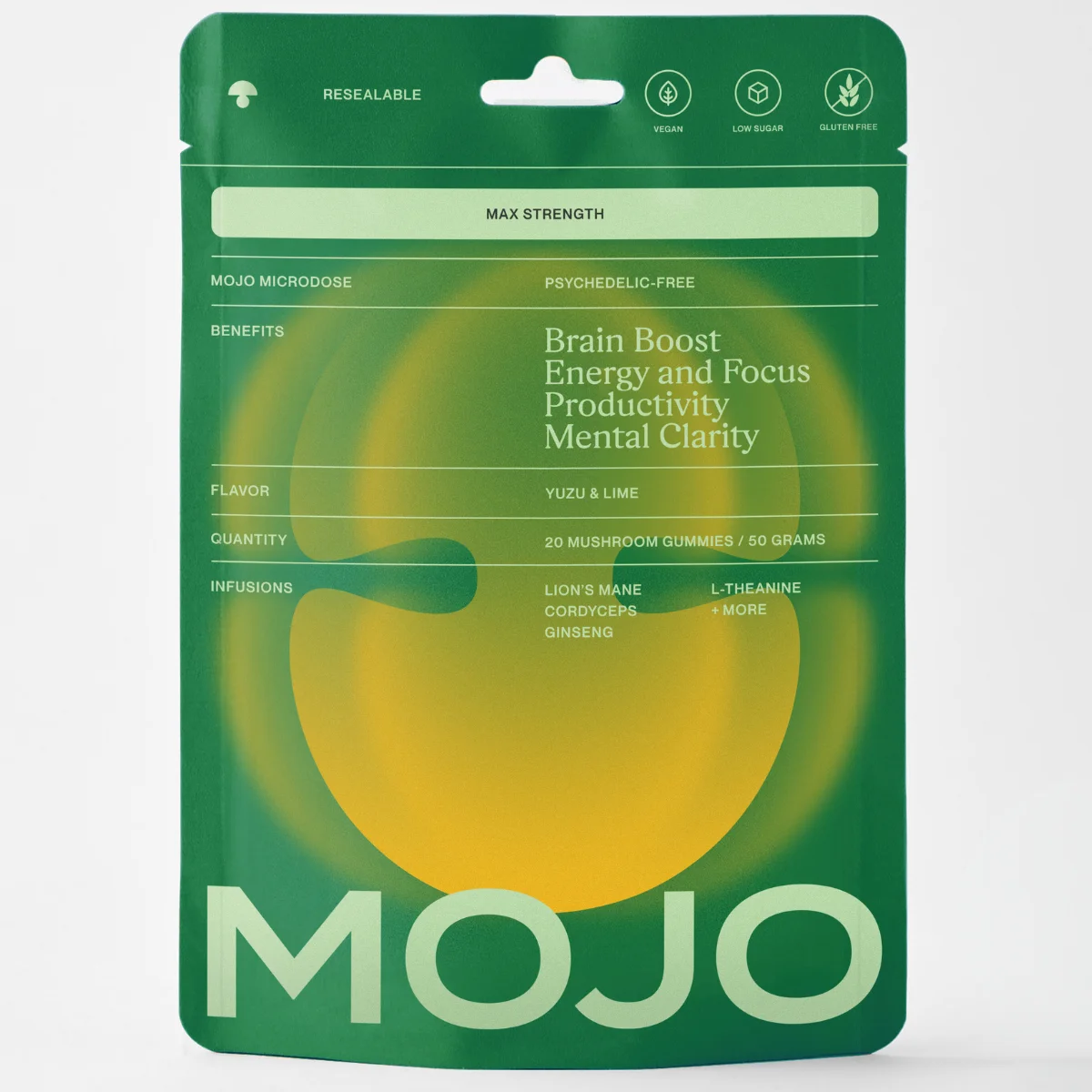 Max Strength Brain Boost Gummies - Yuzu & Lime